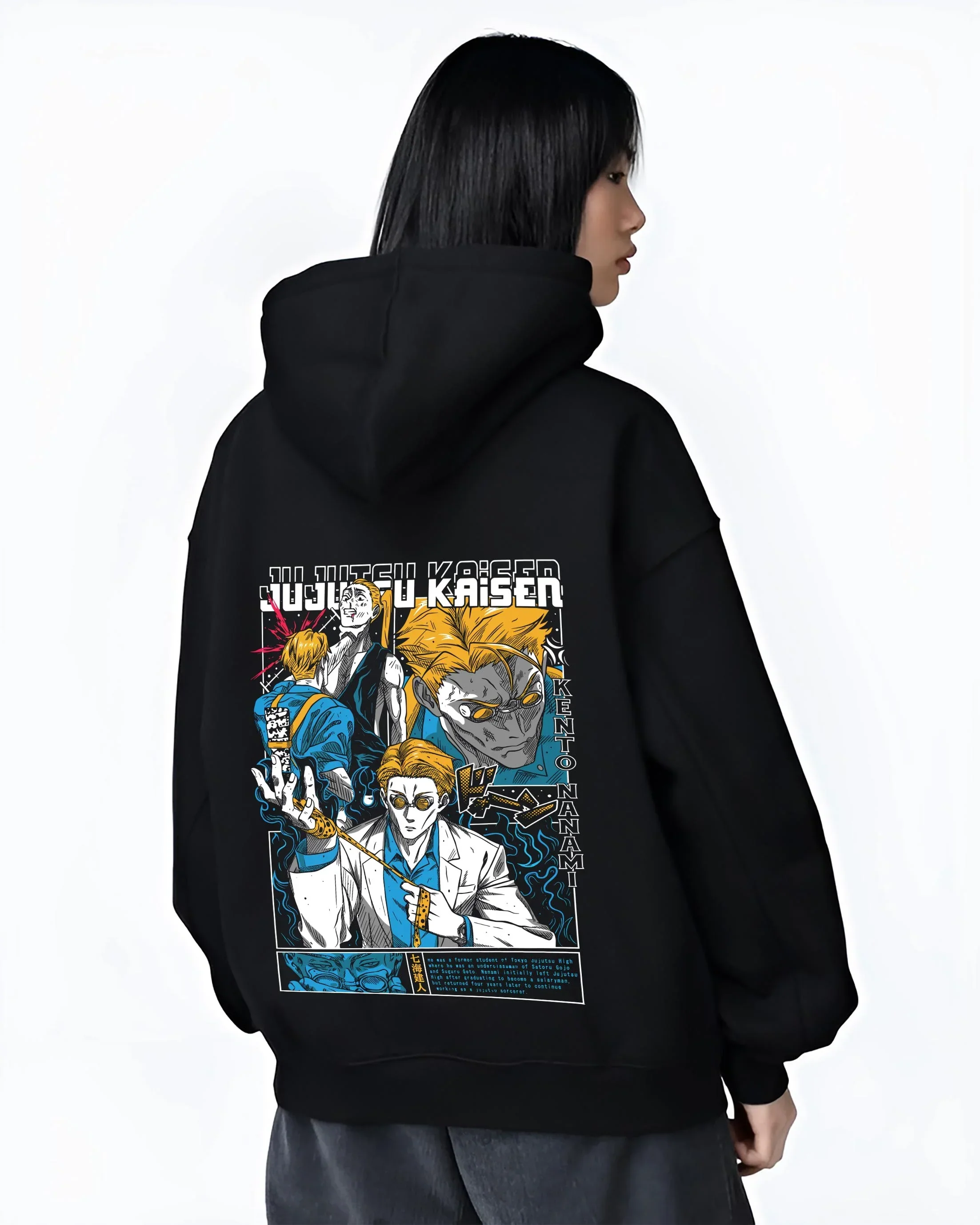 Kento Nanami Hoodie Jujutsu Kaisen Manga Scene - Image 3