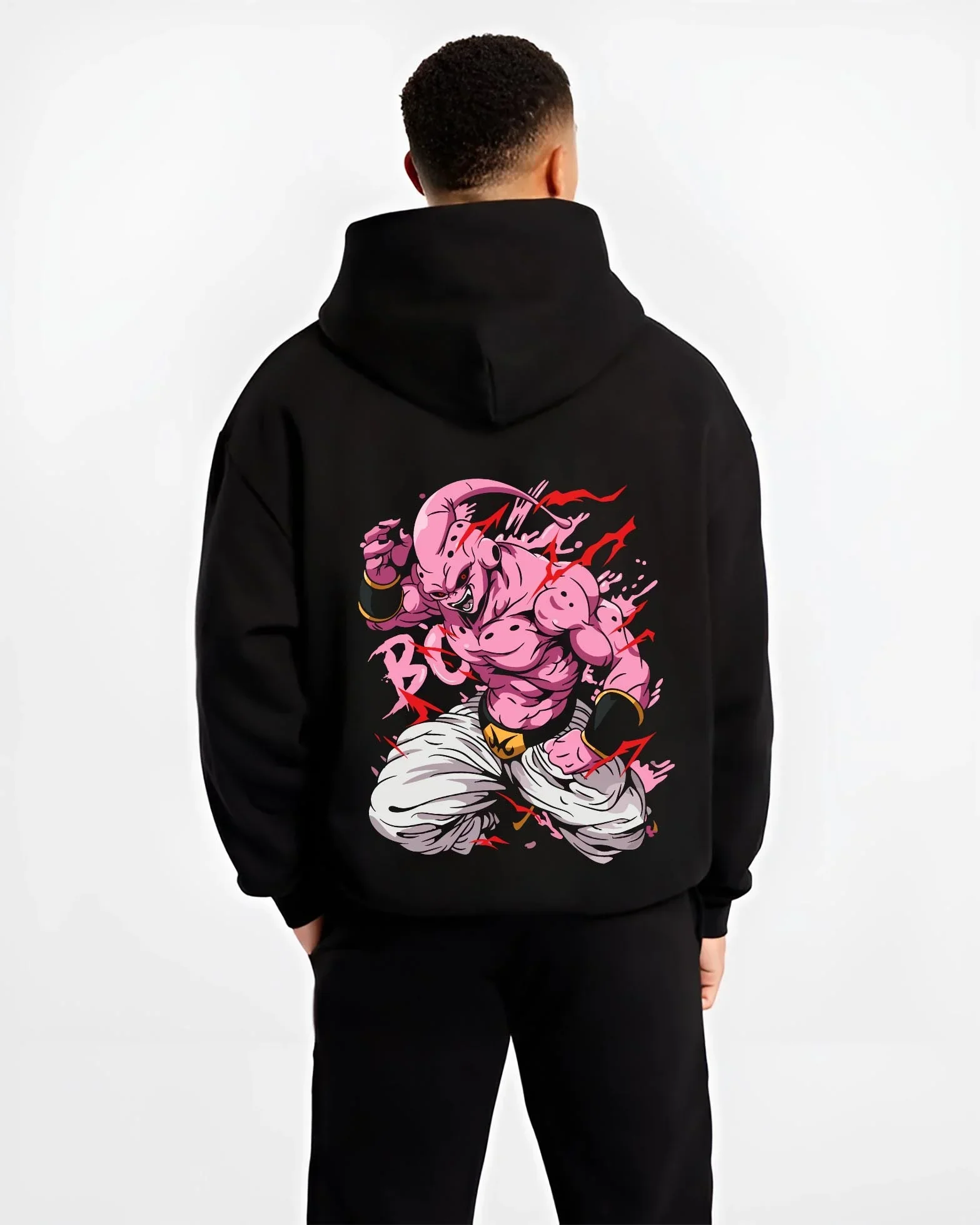 Kid Buu Dragon Ball Z Hoodie Chaos Power Form Aura - Image 2