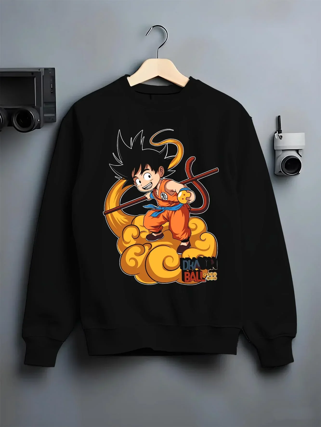 Kid Goku Dragon Ball Z Hoodie Nimbus Flying Cloud Pose - Image 6