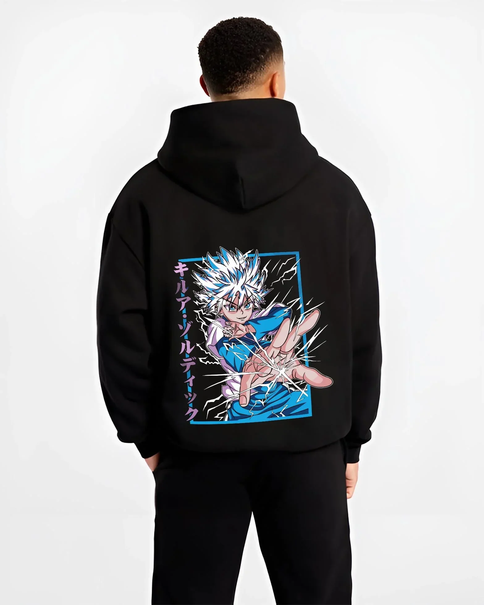 Killua Zoldyck Hoodie Hunter x Hunter Lightning Charge - Image 2