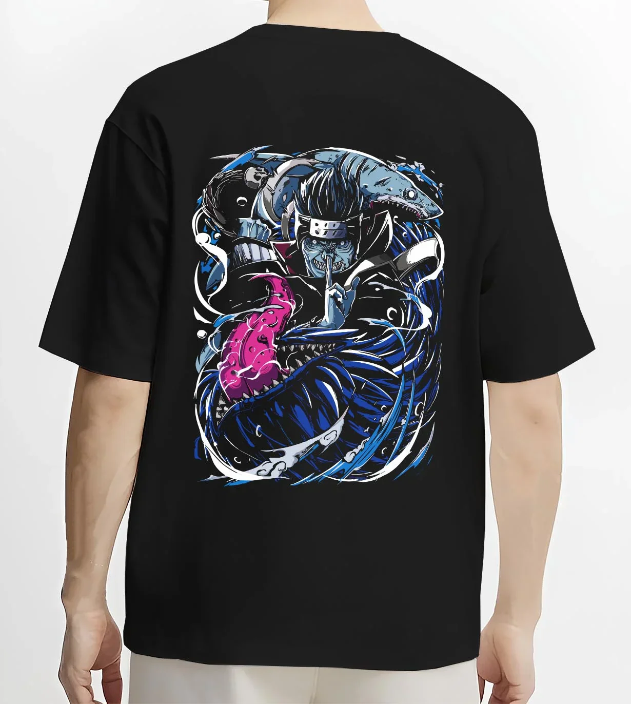 Kisame Hoodie Naruto Akatsuki Shark Samehada Blade - Image 4