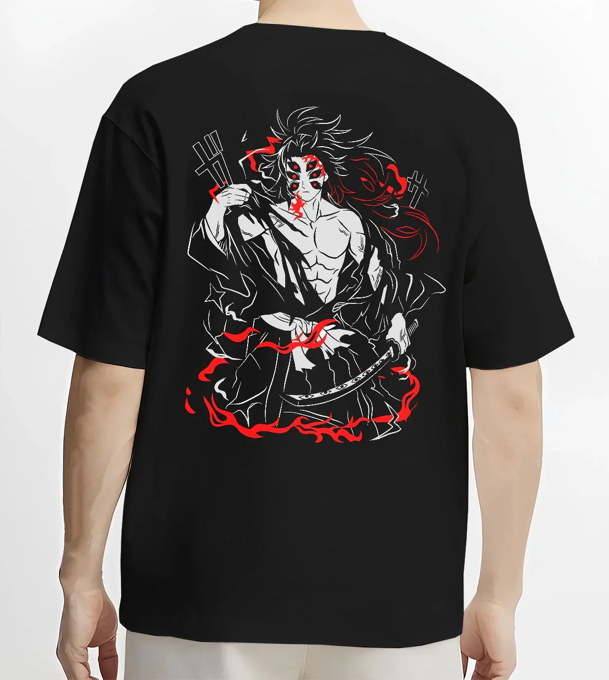 Kokushibo Kimetsu no Yaiba Hoodie Battle Mode - Image 4
