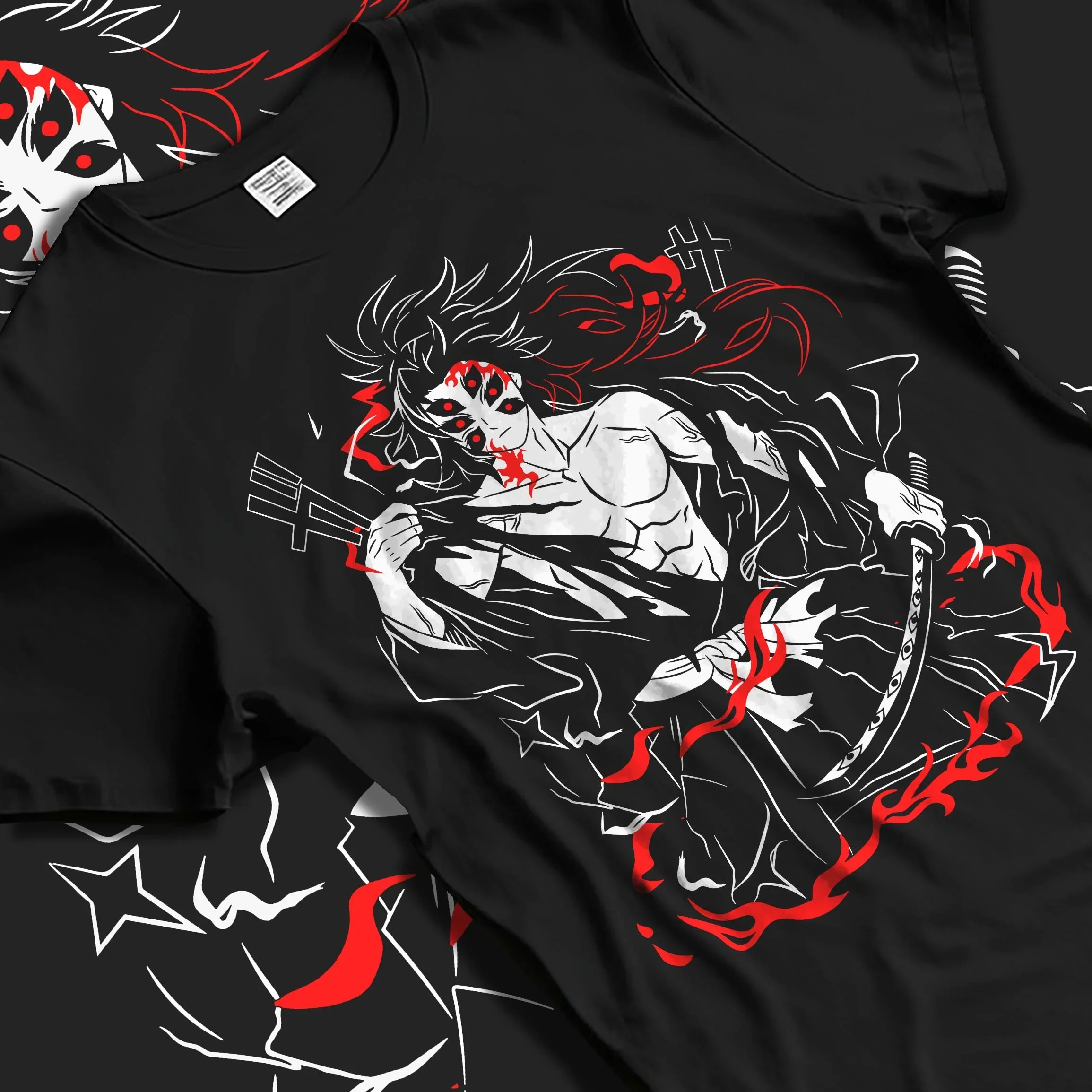 Kokushibo Kimetsu no Yaiba Hoodie Battle Mode - Image 5