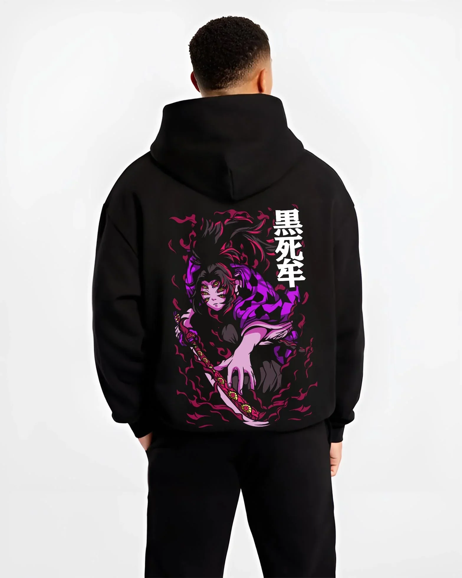 Kokushibo Demon Slayer Hoodie Blood Demon - Image 2
