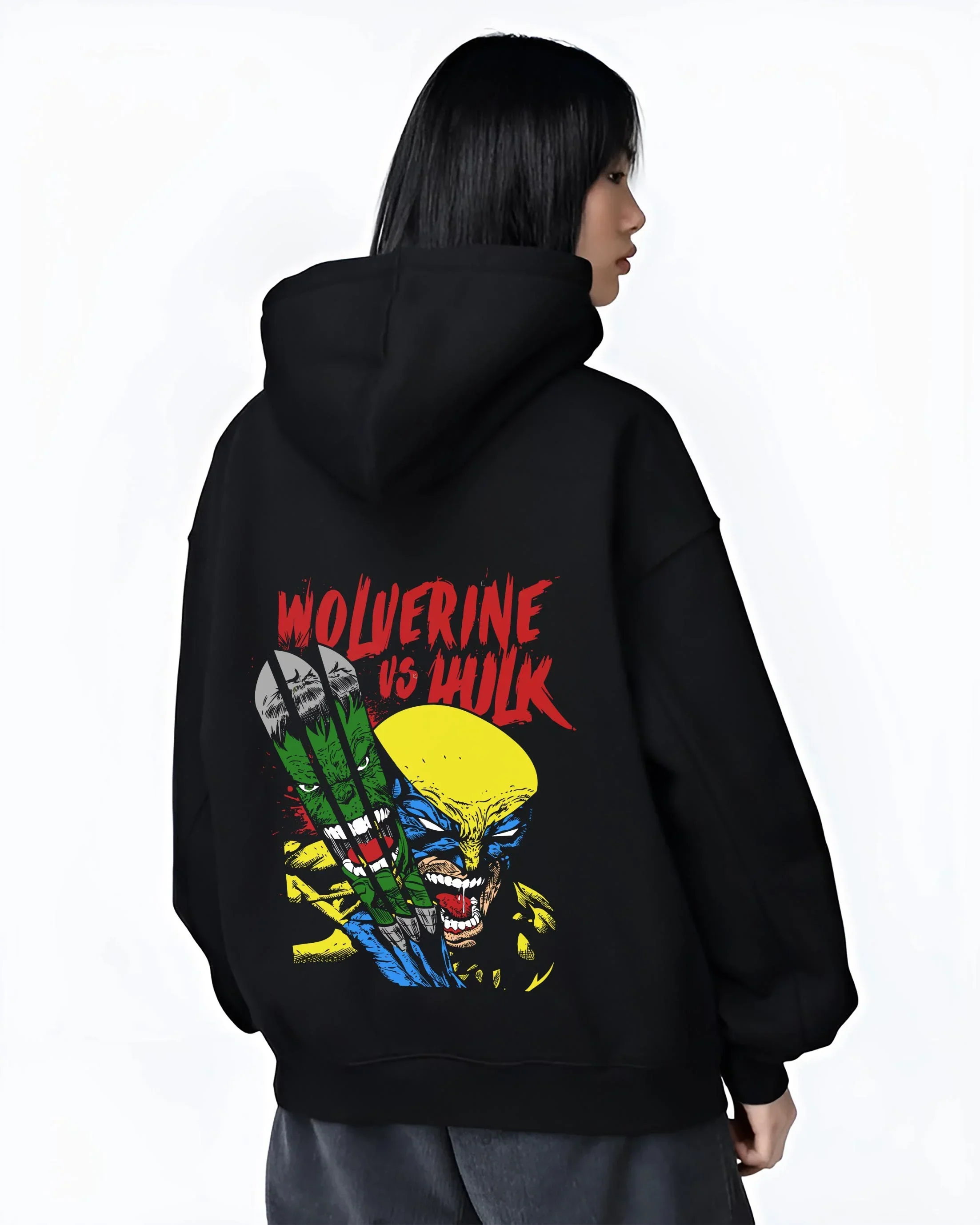 Kokushibo Kimetsu no Yaiba Hoodie Crescent Upper Moon Blade - Image 3
