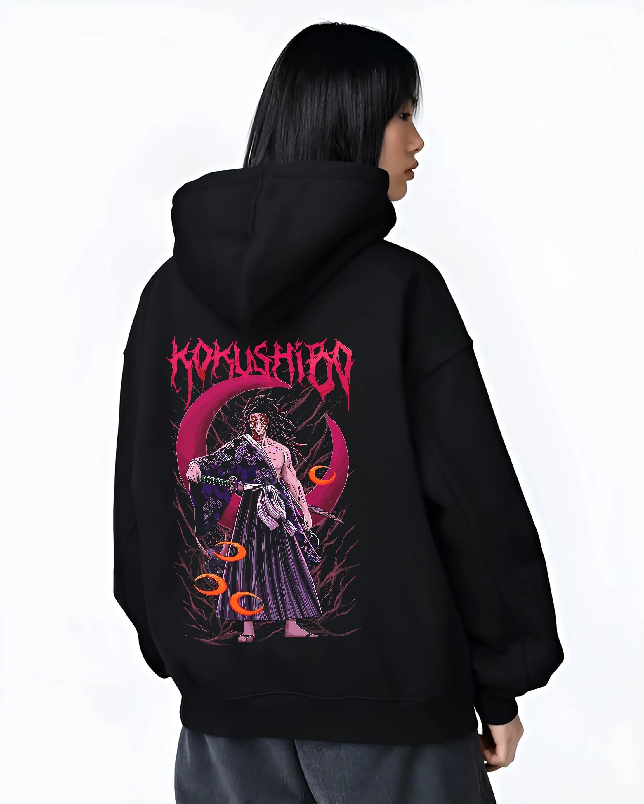 Kokushibo Moon Breathing Demon Slayer Hoodie - Image 3