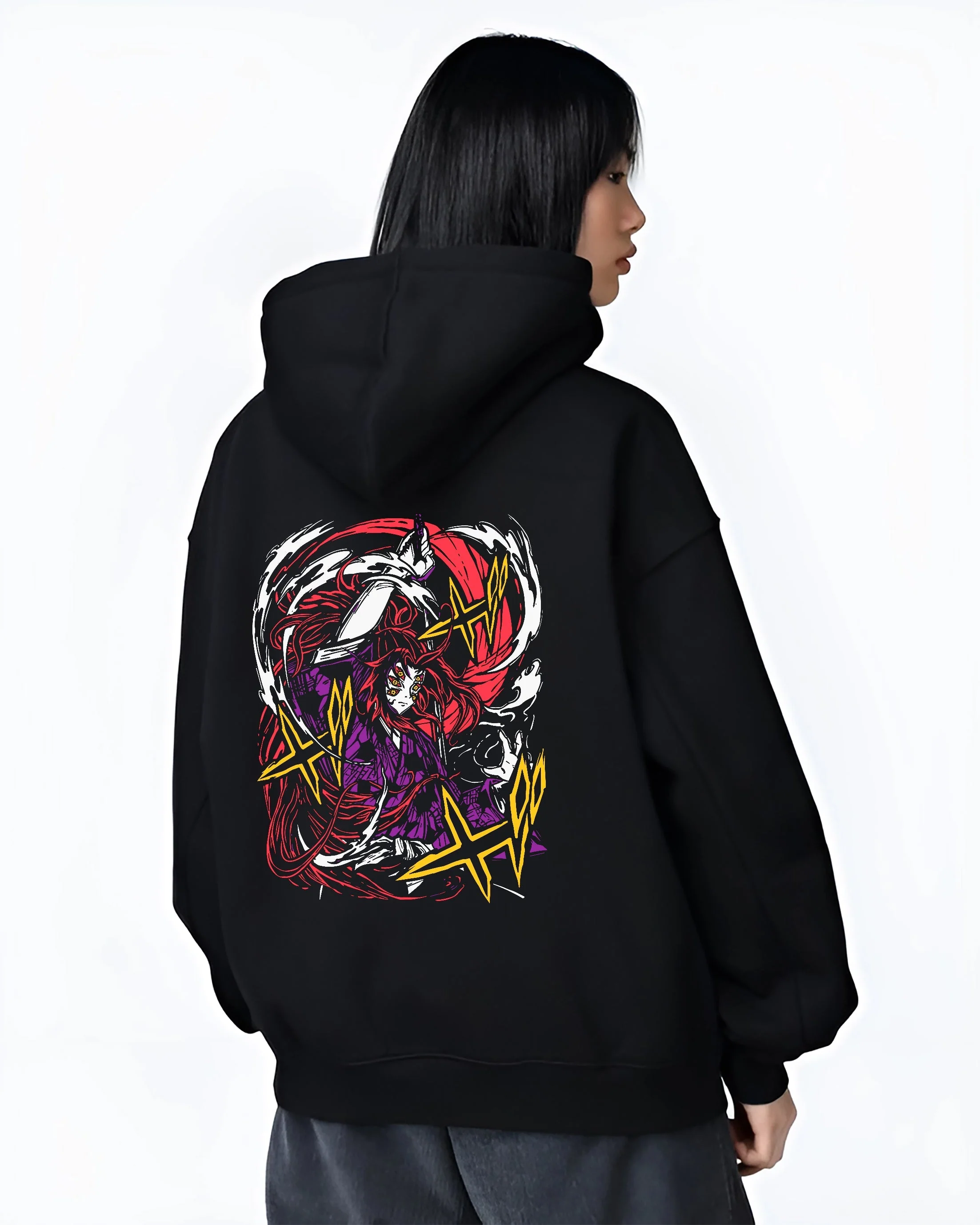 Kokushibo Hoodie Moon Breathing Demon Slayer - Image 3