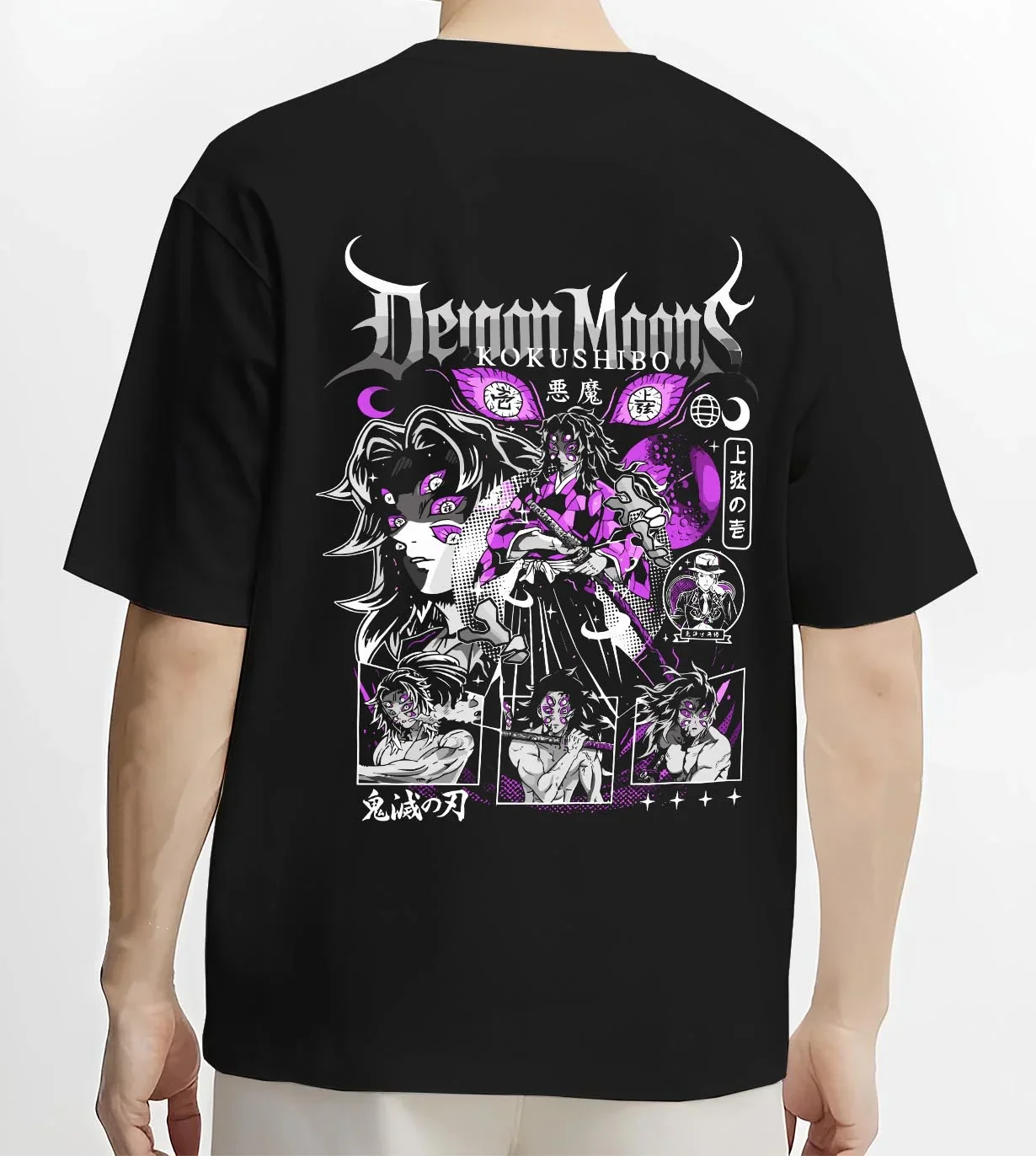 Kokushibo Hoodie Demon Slayer Upper Moon One - Image 4