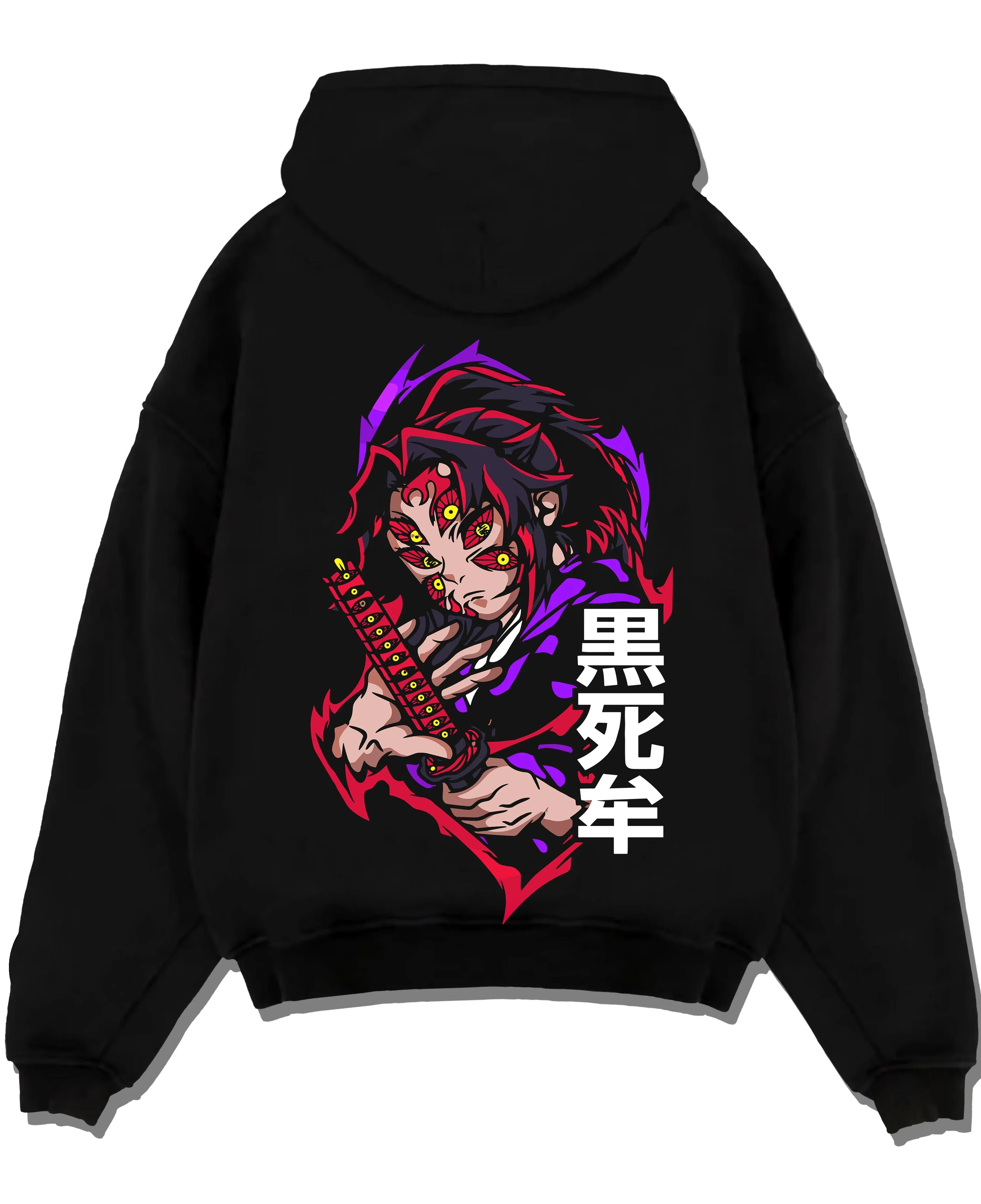 Kokushibo Demon Slayer Hoodie Moon Breathing Form