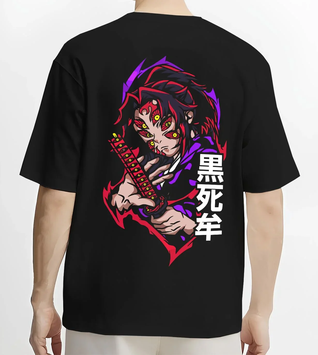 Kokushibo Demon Slayer Hoodie Moon Breathing Form - Image 4