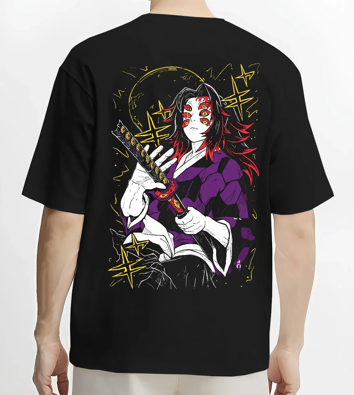 Kokushibo Kimetsu no Yaiba Hoodie Ancient Samurai - Image 4