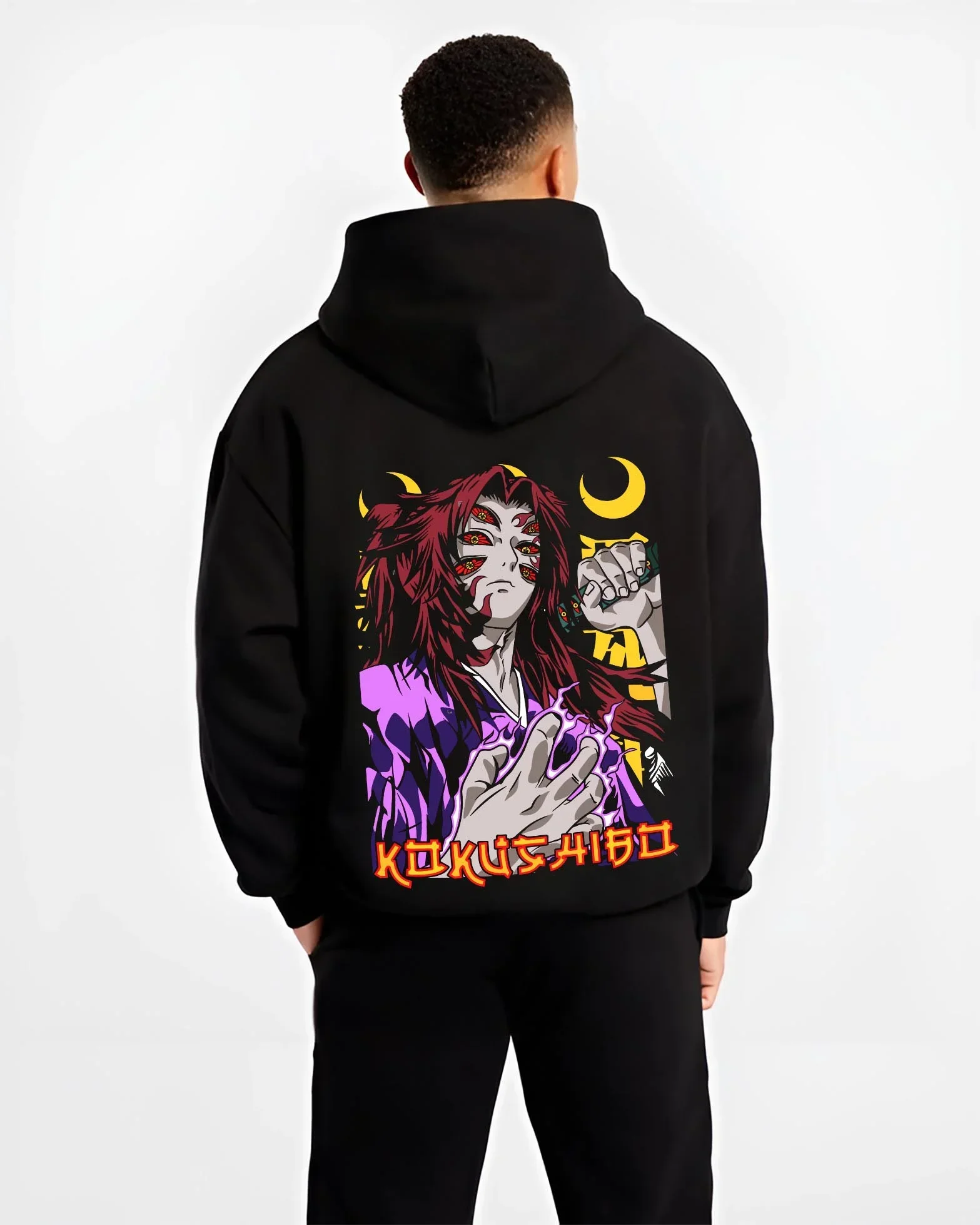 Kokushibo Demon Slayer Hoodie Upper Moon Blade Power - Image 2