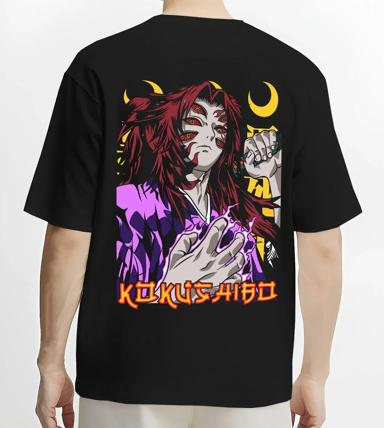 Kokushibo Demon Slayer Hoodie Upper Moon Blade Power - Image 4