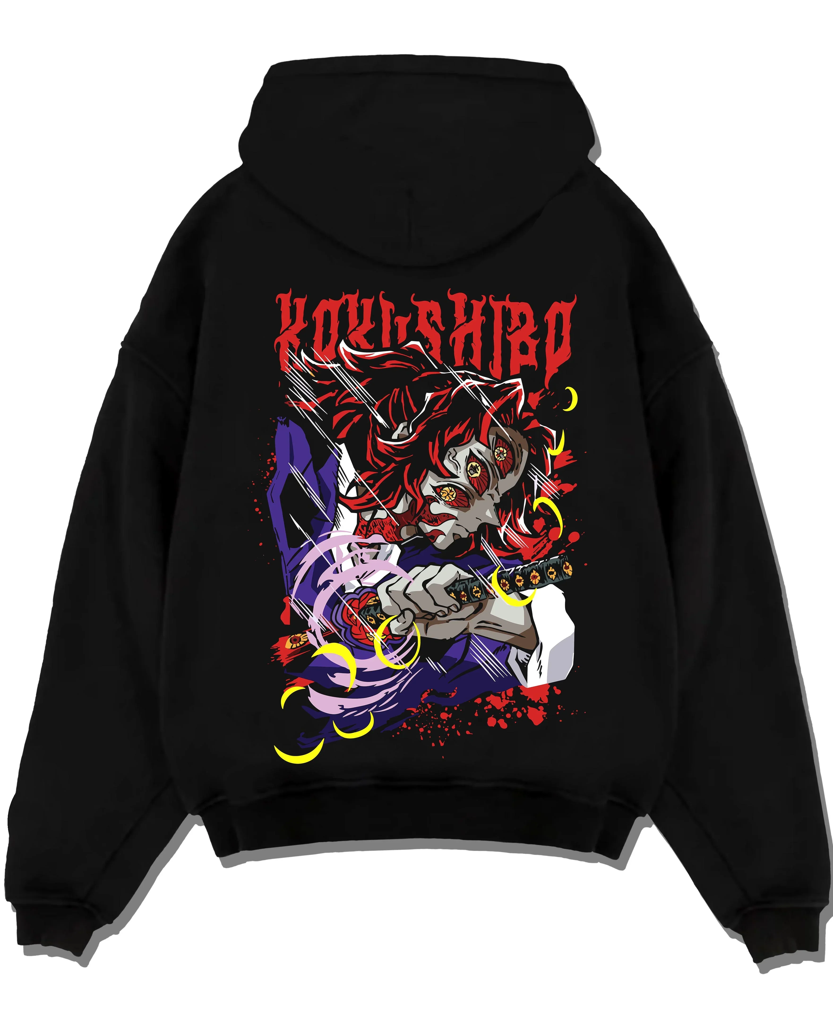 Kokushibo Kimetsu no Yaiba Hoodie Upper Moon