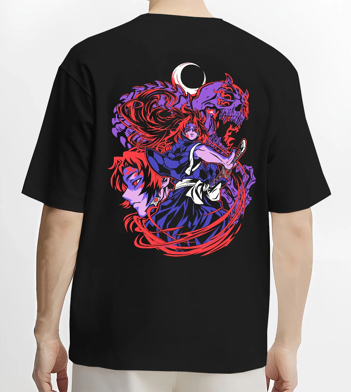 Kokushibo & Yoriichi Kimetsu no Yaiba Anime Hoodie - Image 3