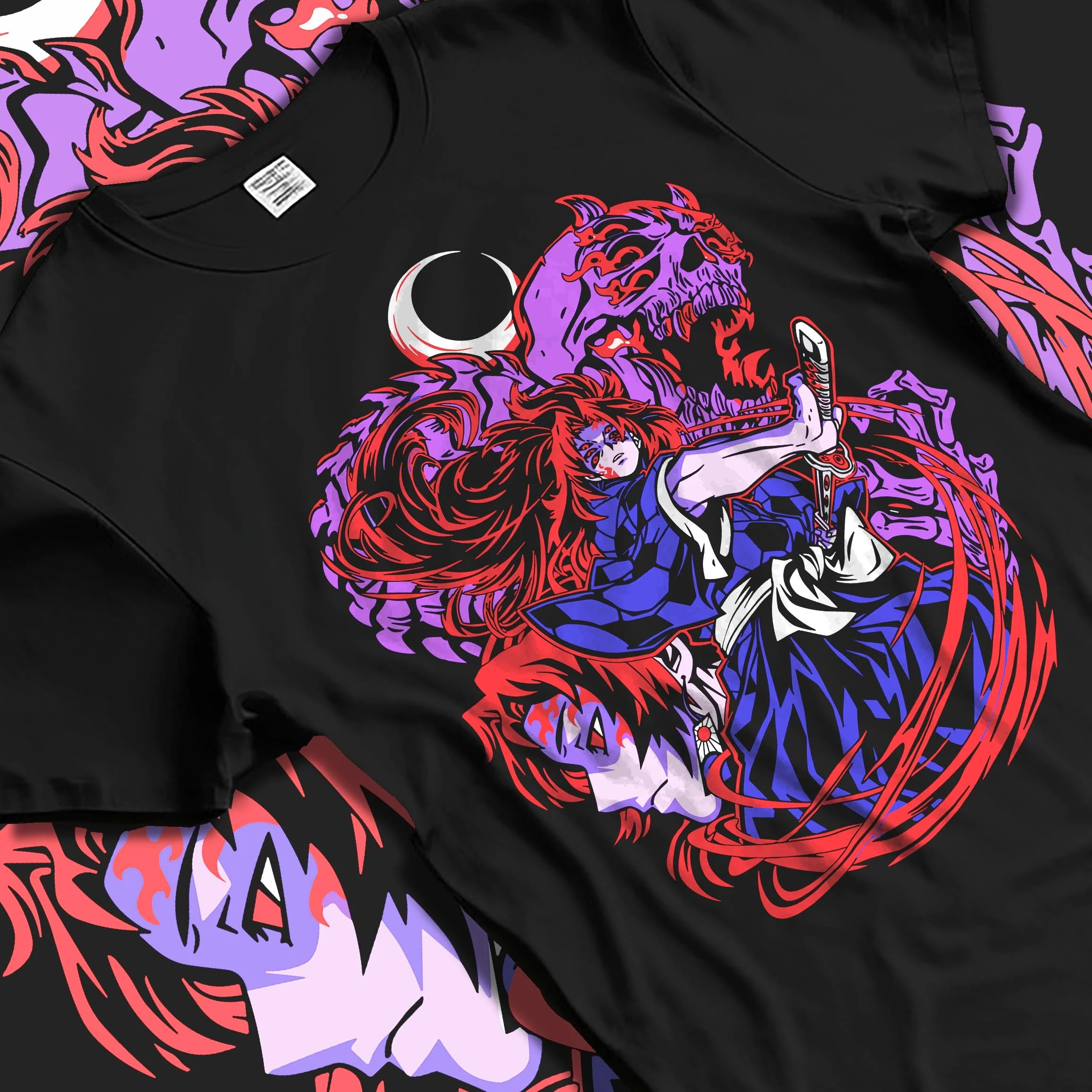 Kokushibo & Yoriichi Kimetsu no Yaiba Anime Hoodie - Image 5