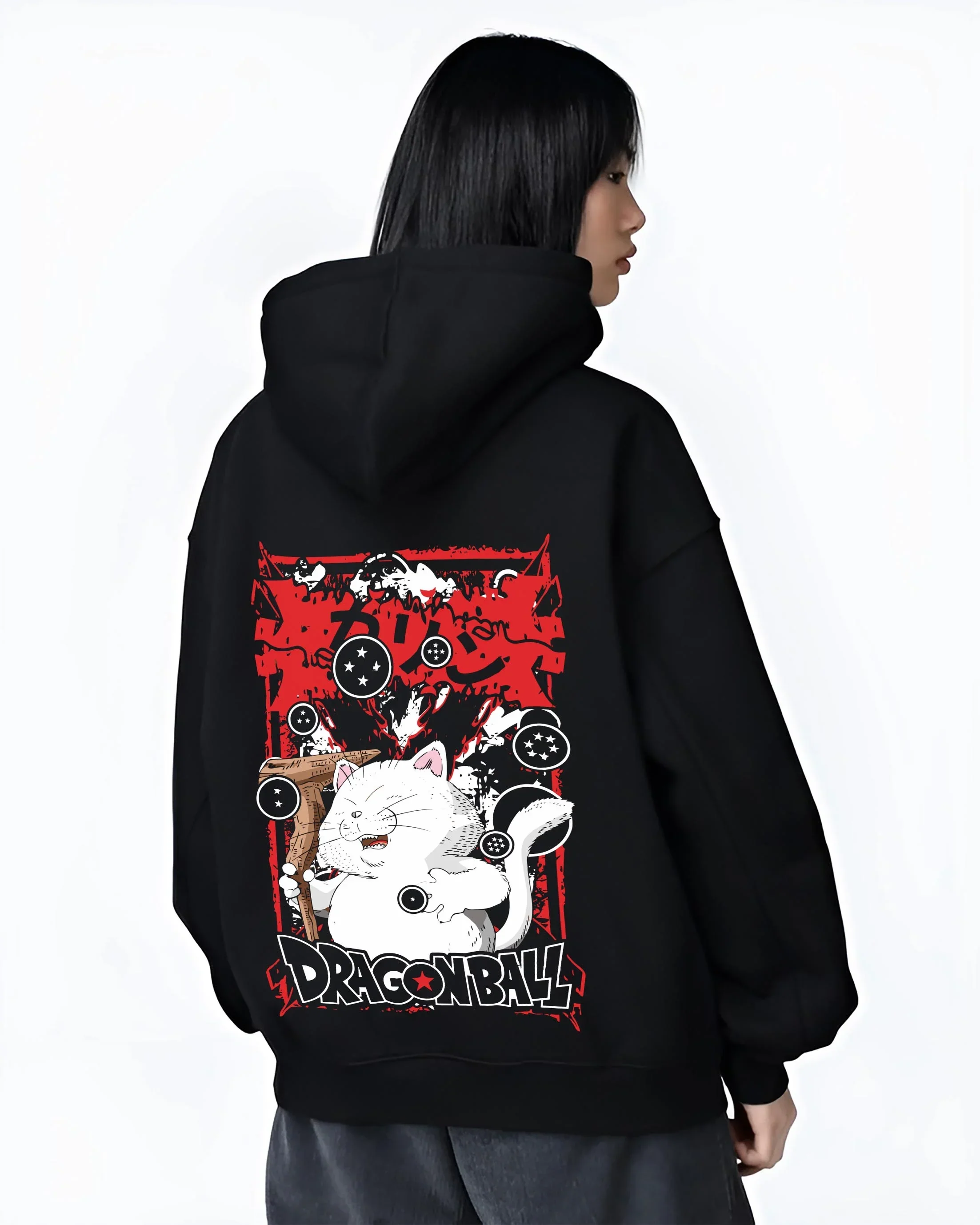 Dragon Ball Hoodie Korin Tower Guardian Cat Design - Image 3