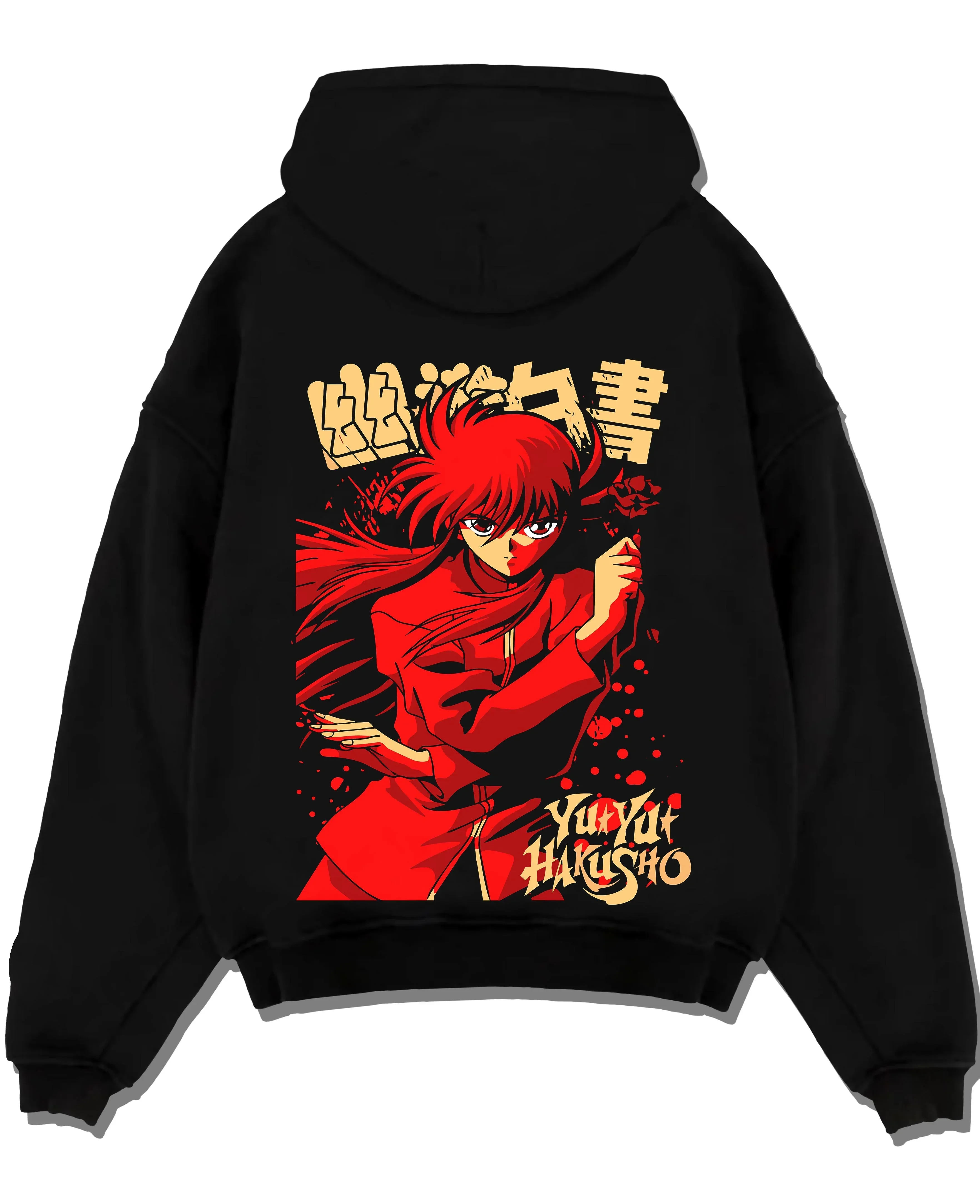 Kurama Hoodie Yu Yu Hakusho Red Battle Stance