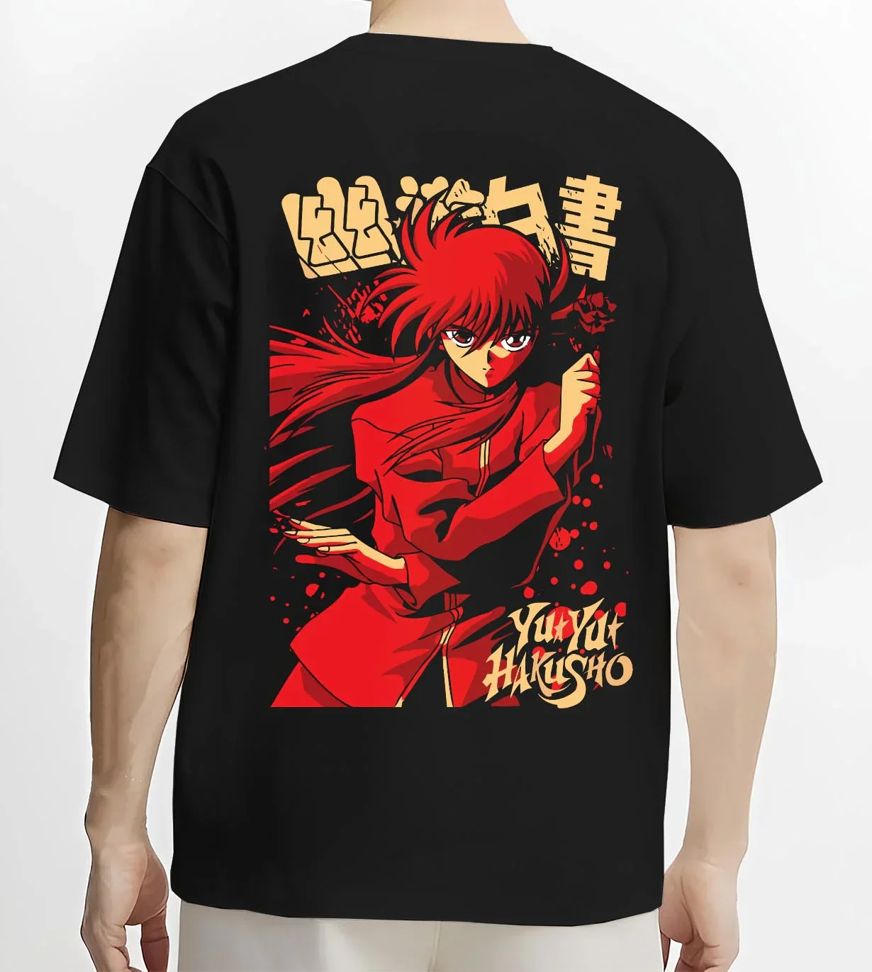 Kurama Hoodie Yu Yu Hakusho Red Battle Stance - Image 4