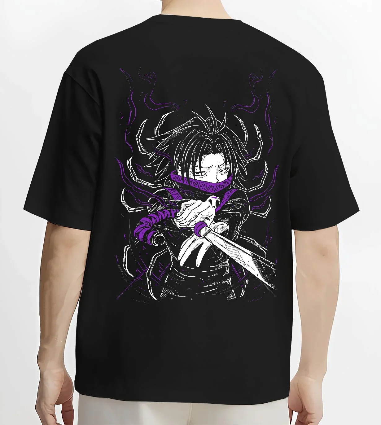 Kurapika Hunter x Hunter Hoodie Scarlet Eyes Chain Power - Image 4