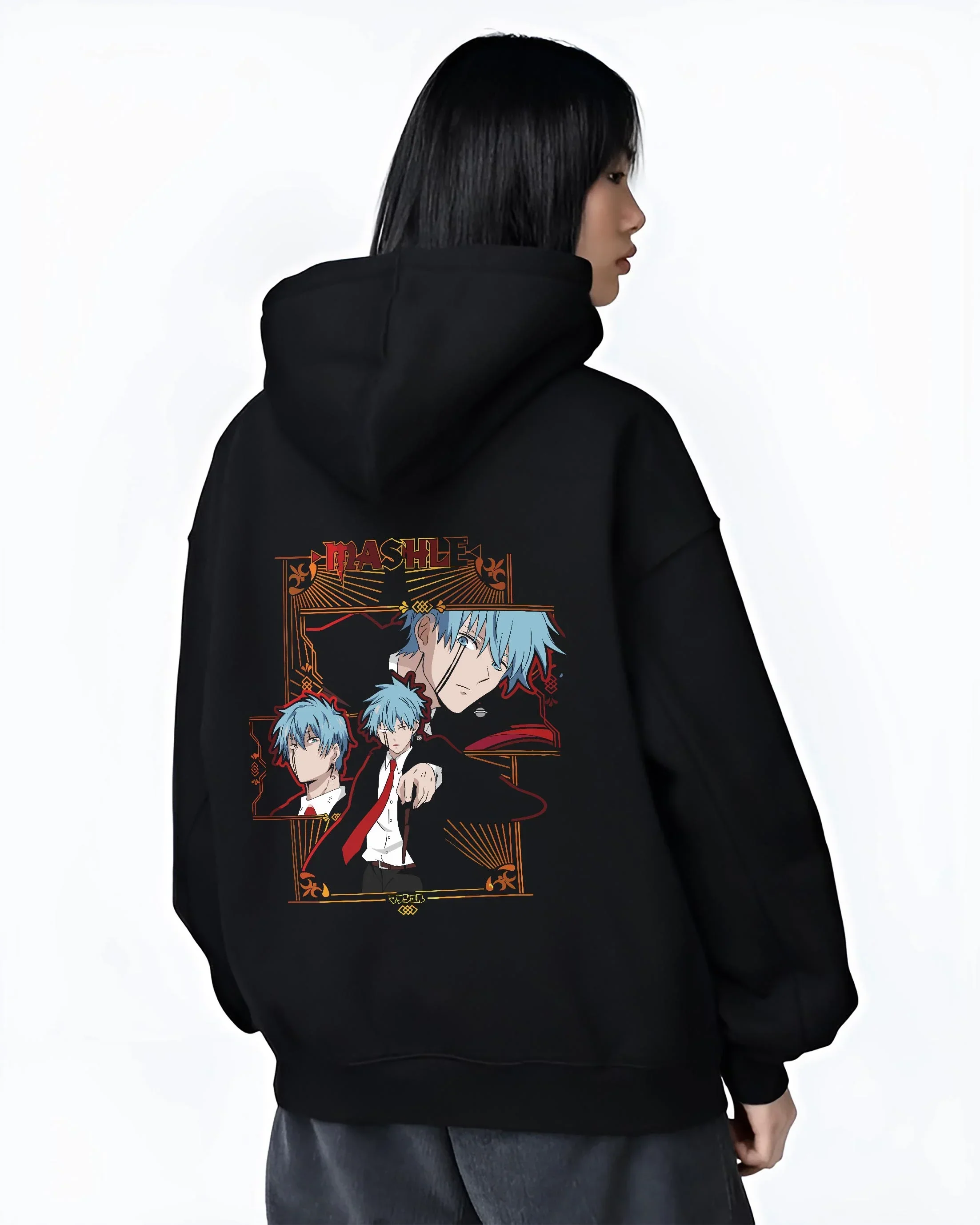 Lance Crown Hoodie Mashle Anime Magic Battle Streetwear - Image 3