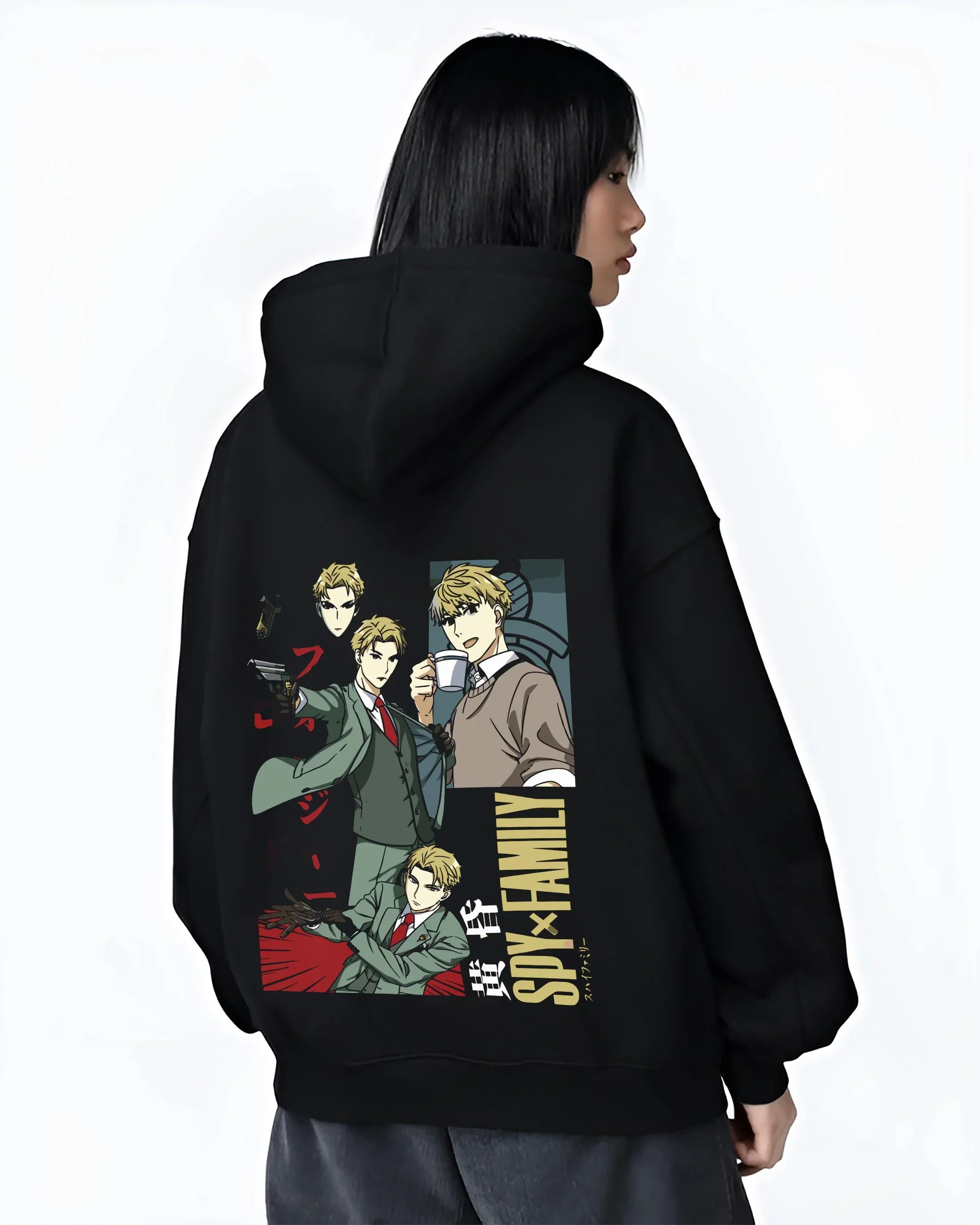 Loid Forger Hoodie Spy x Family Anime Agent Retro Streetwear - Image 3