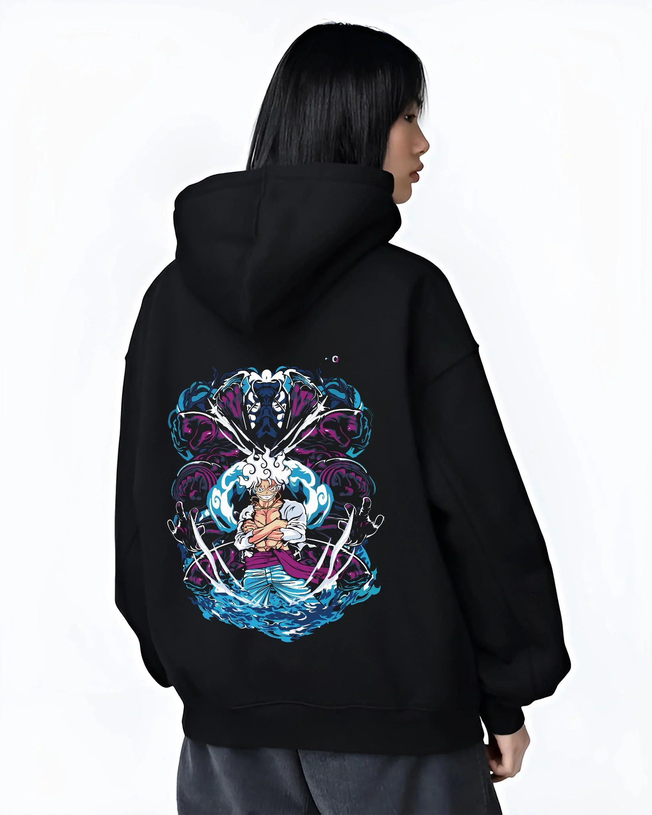 One Piece Hoodie Luffy Gear Fifth Panel Jumper - Image 3