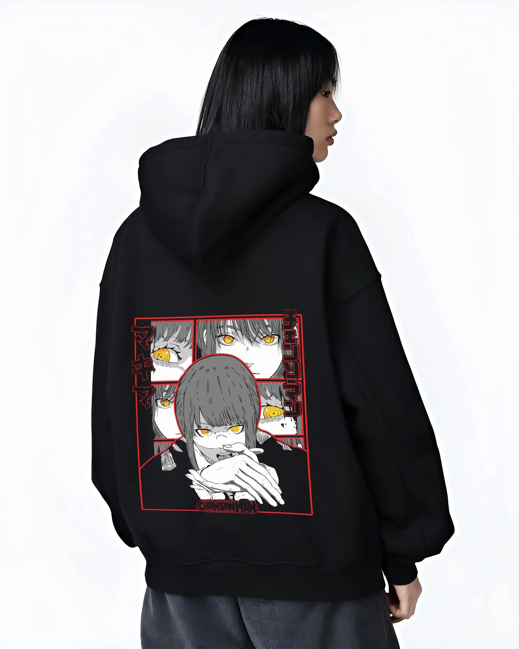 Makima Devilish Hoodie Chainsaw Man Fiend Look - Image 3