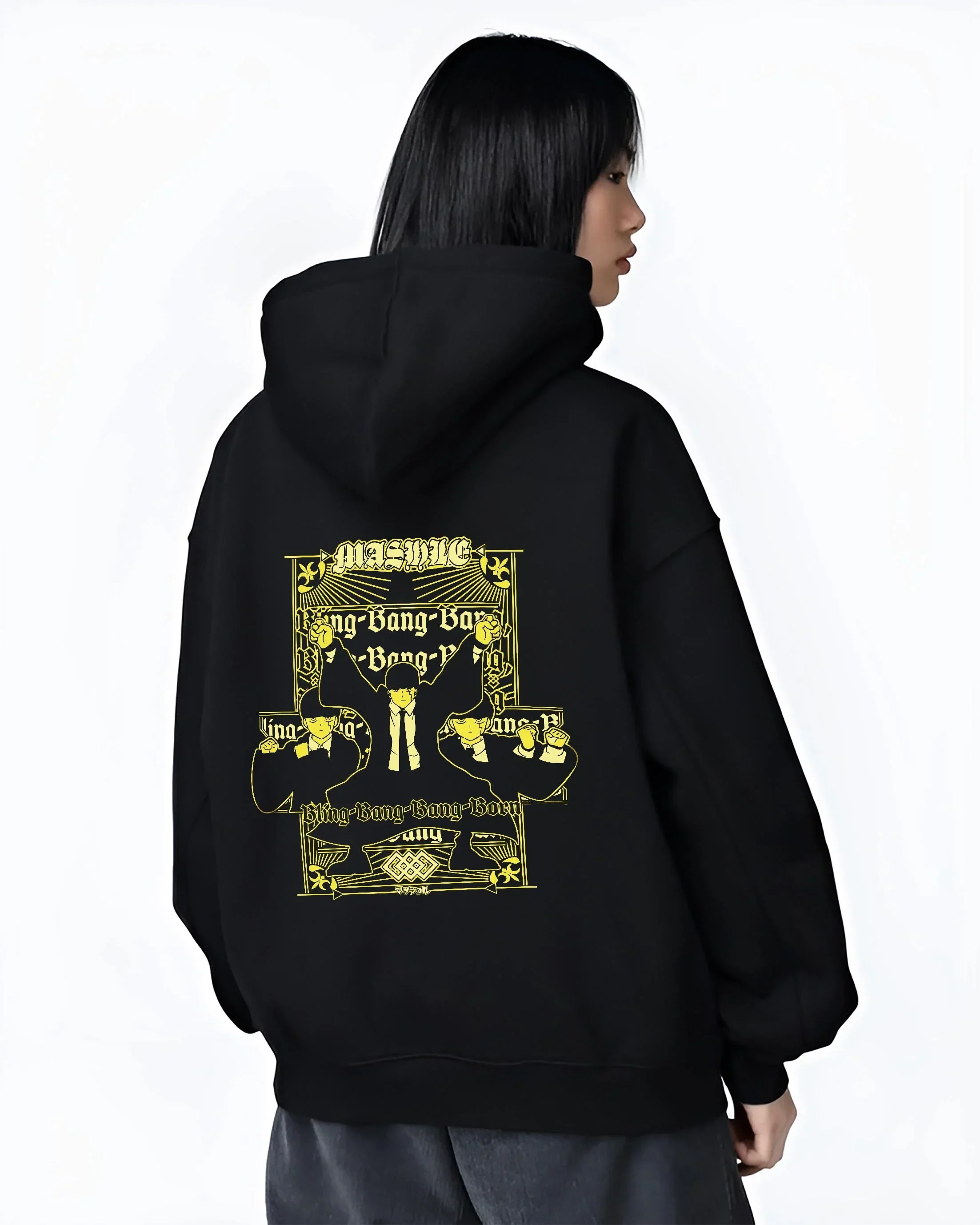 Mash Burnedead Hoodie Mashle Anime Bang Bang Retro Graphic - Image 3