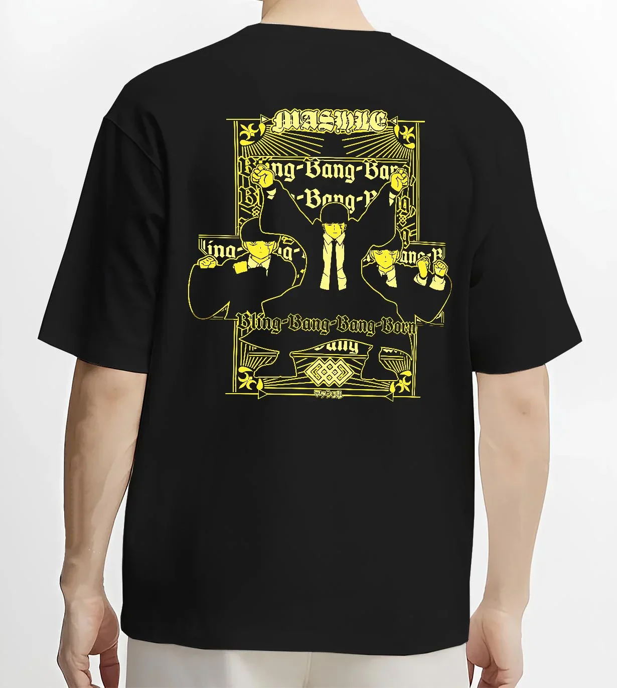 Mash Burnedead Hoodie Mashle Anime Bang Bang Retro Graphic - Image 4