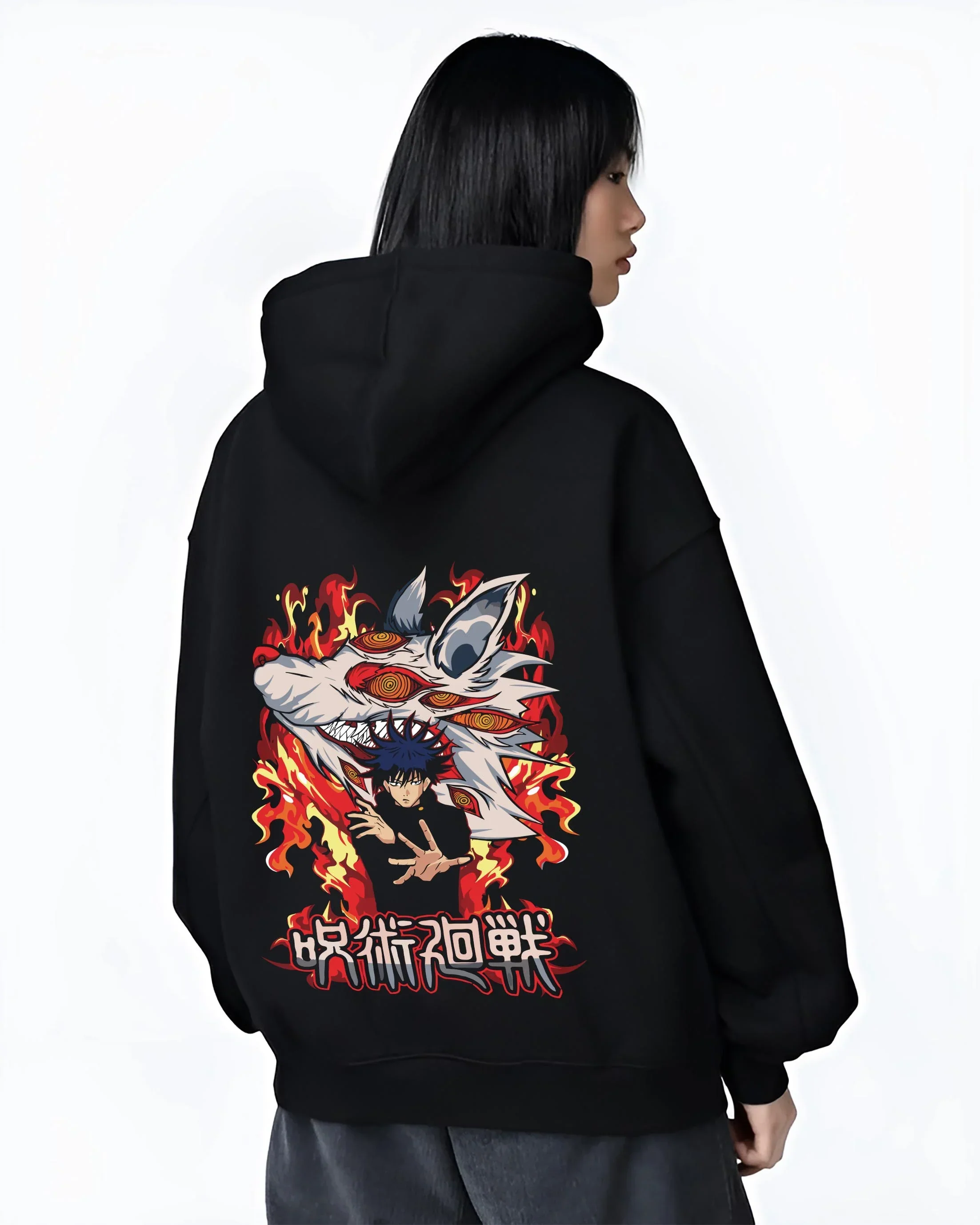 Megumi Fushiguro Hoodie Jujutsu Kaisen Chimera - Image 3