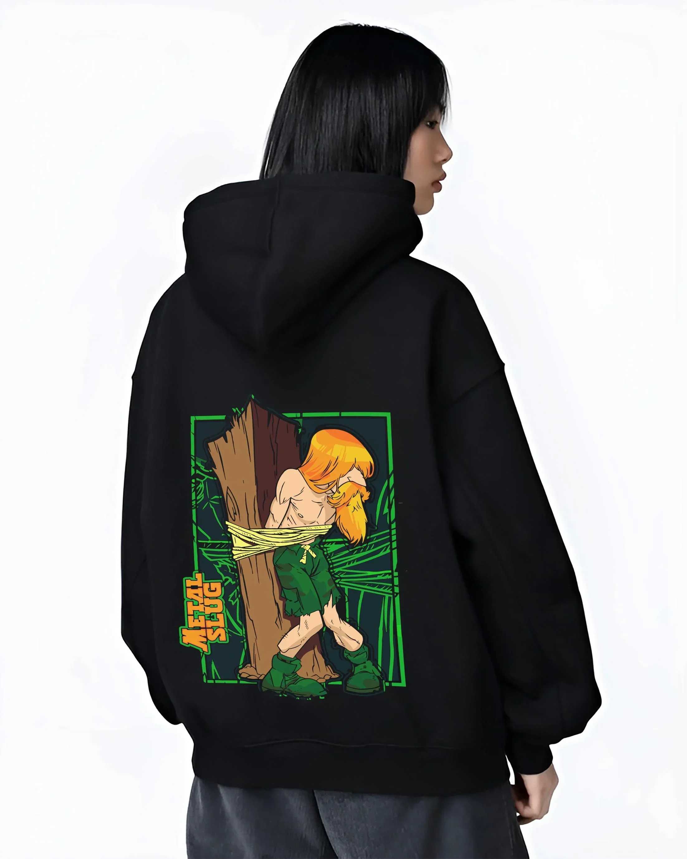 Metal Slug Homeless Guy Hoodie Classic Game Retro - Image 3
