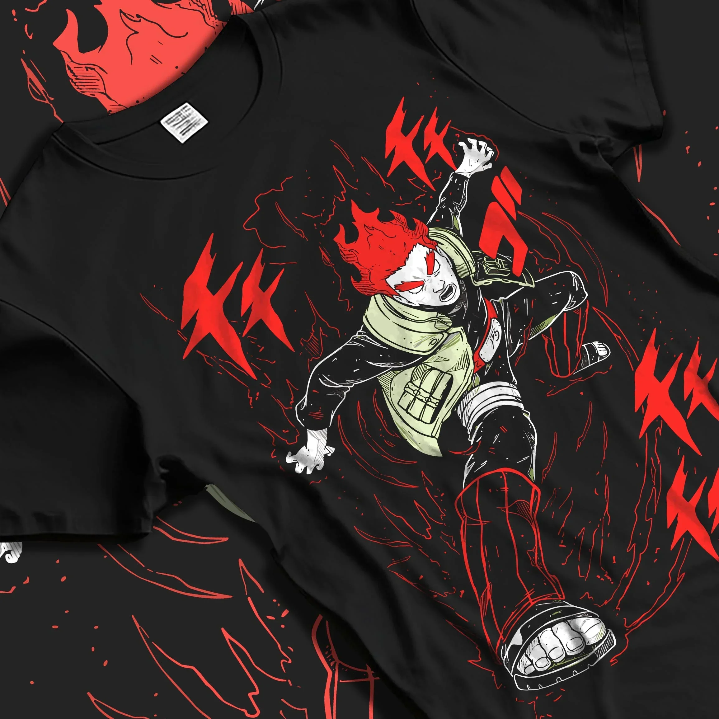Might Guy Hoodie Naruto Dynamic Entry Flames - Image 5