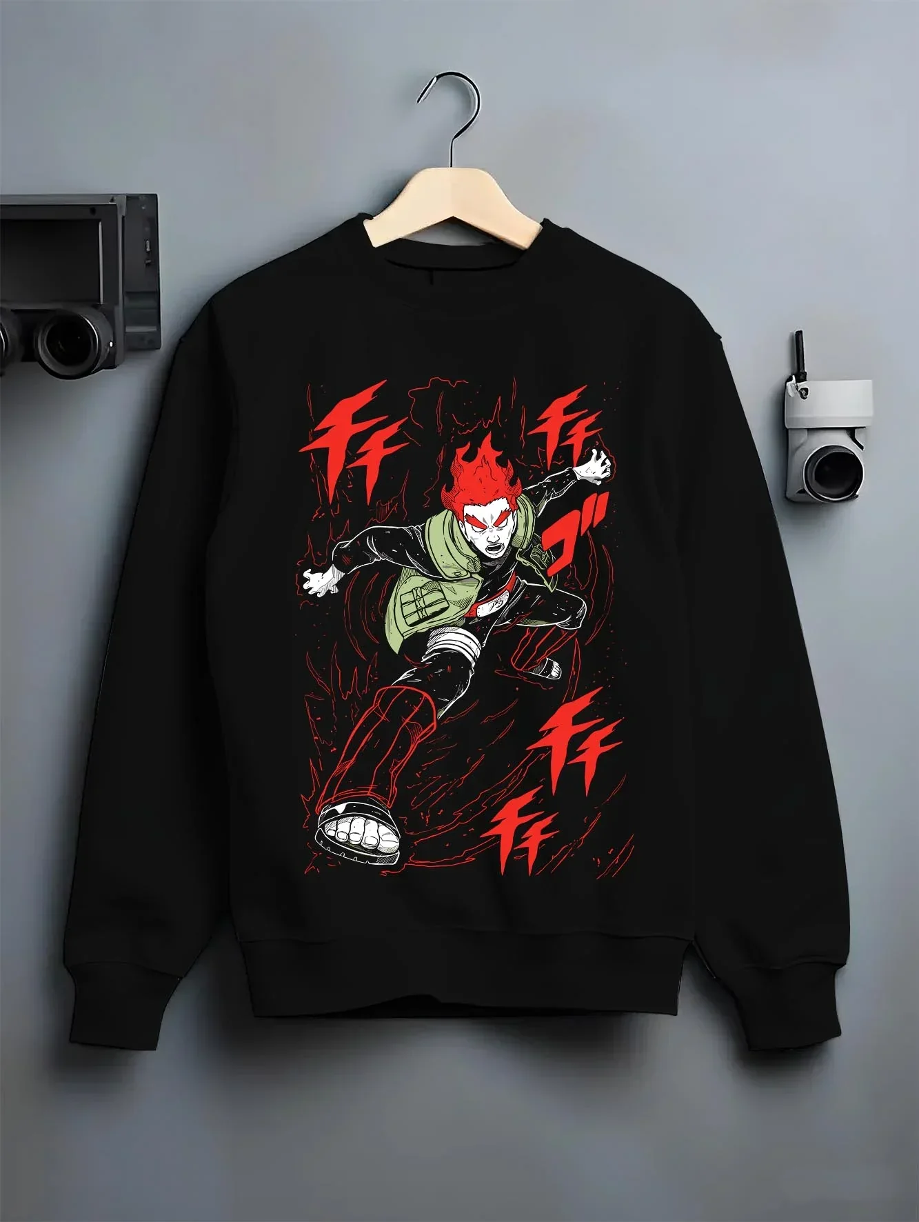 Might Guy Hoodie Naruto Dynamic Entry Flames - Image 6