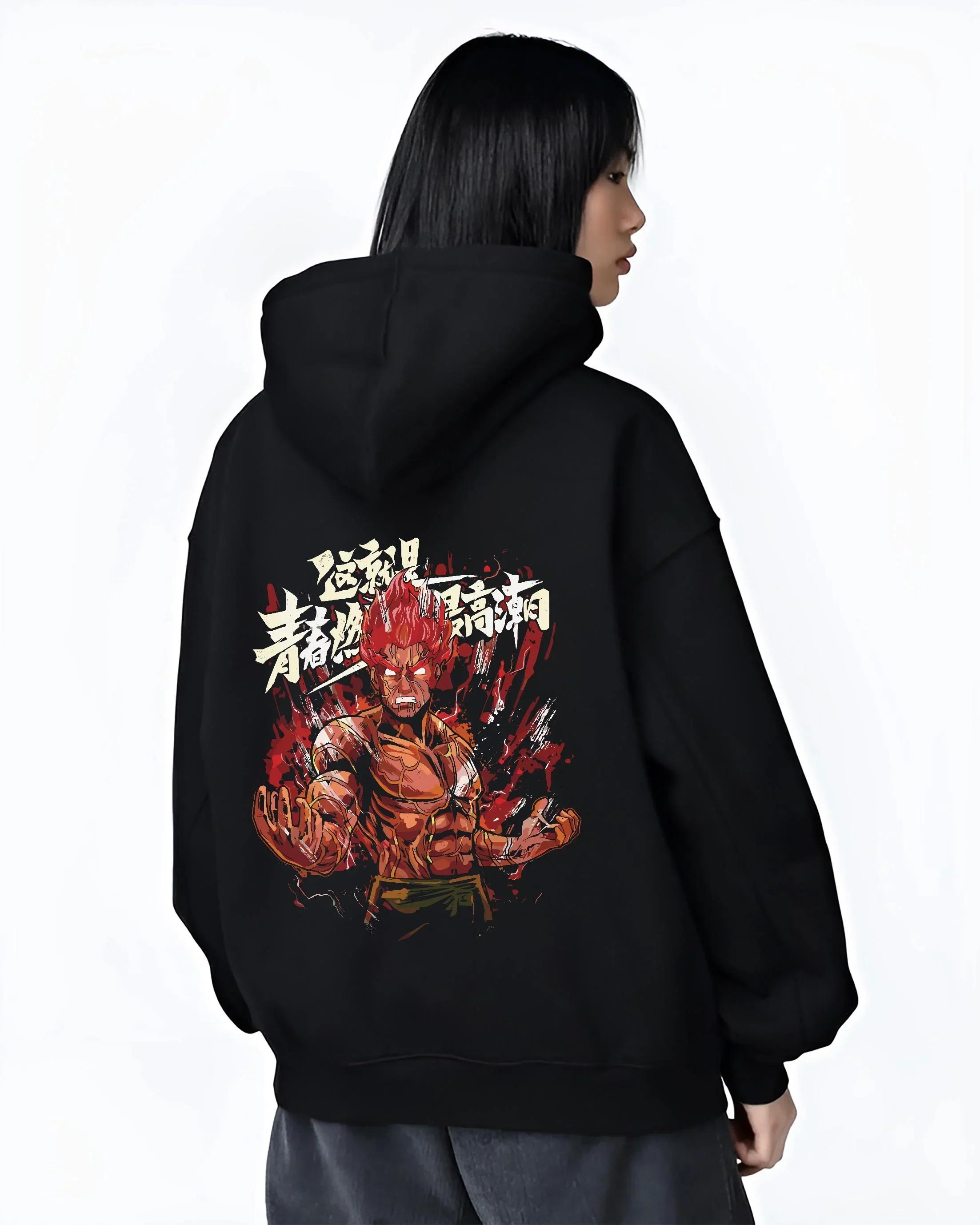 Might Guy Hoodie Naruto Shippuden Anime Eight Gates Streetwear - Image 3