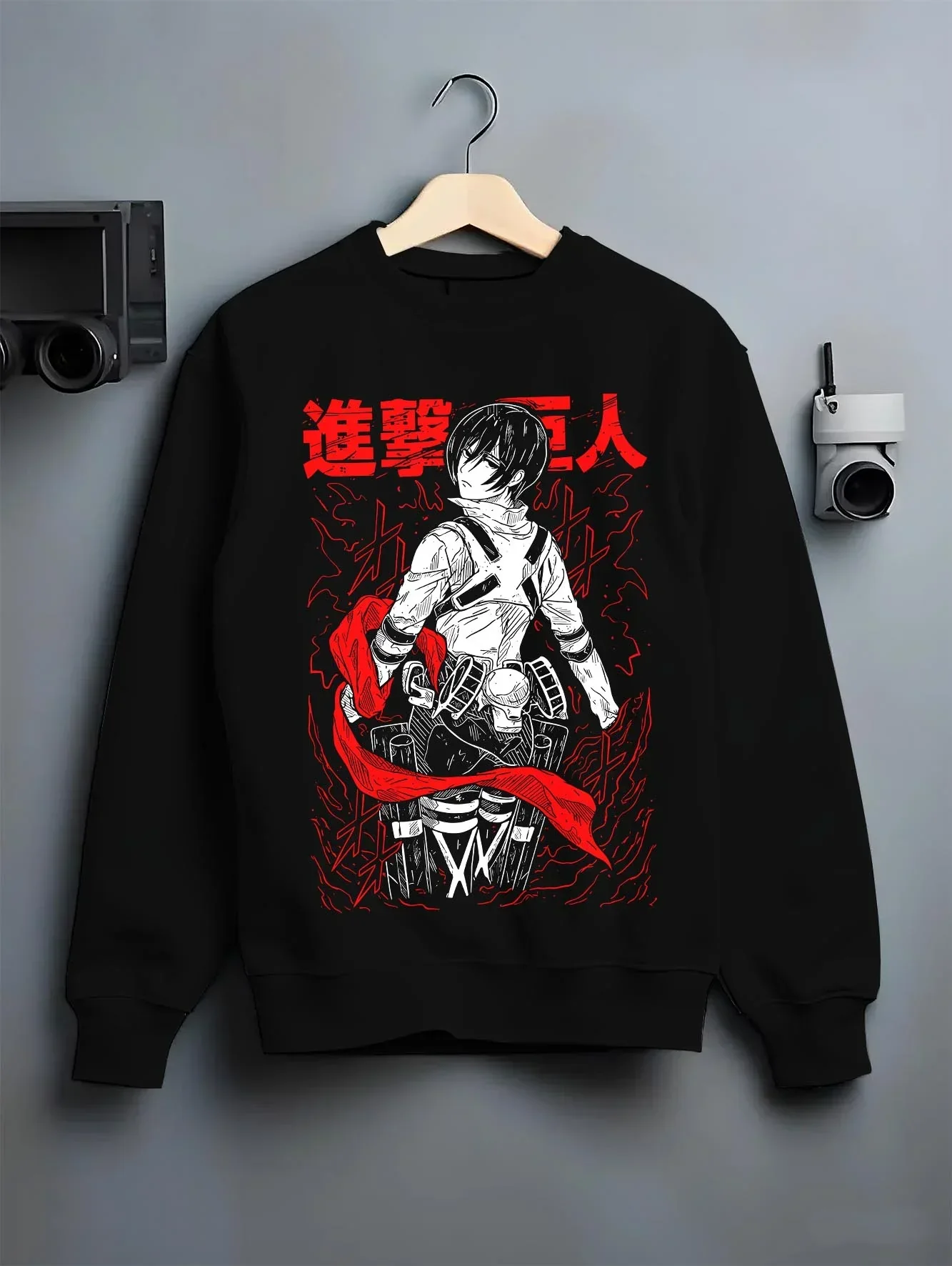 Mikasa Ackerman Hoodie Attack on Titan Anime Survey Corps Streetwear - Image 6