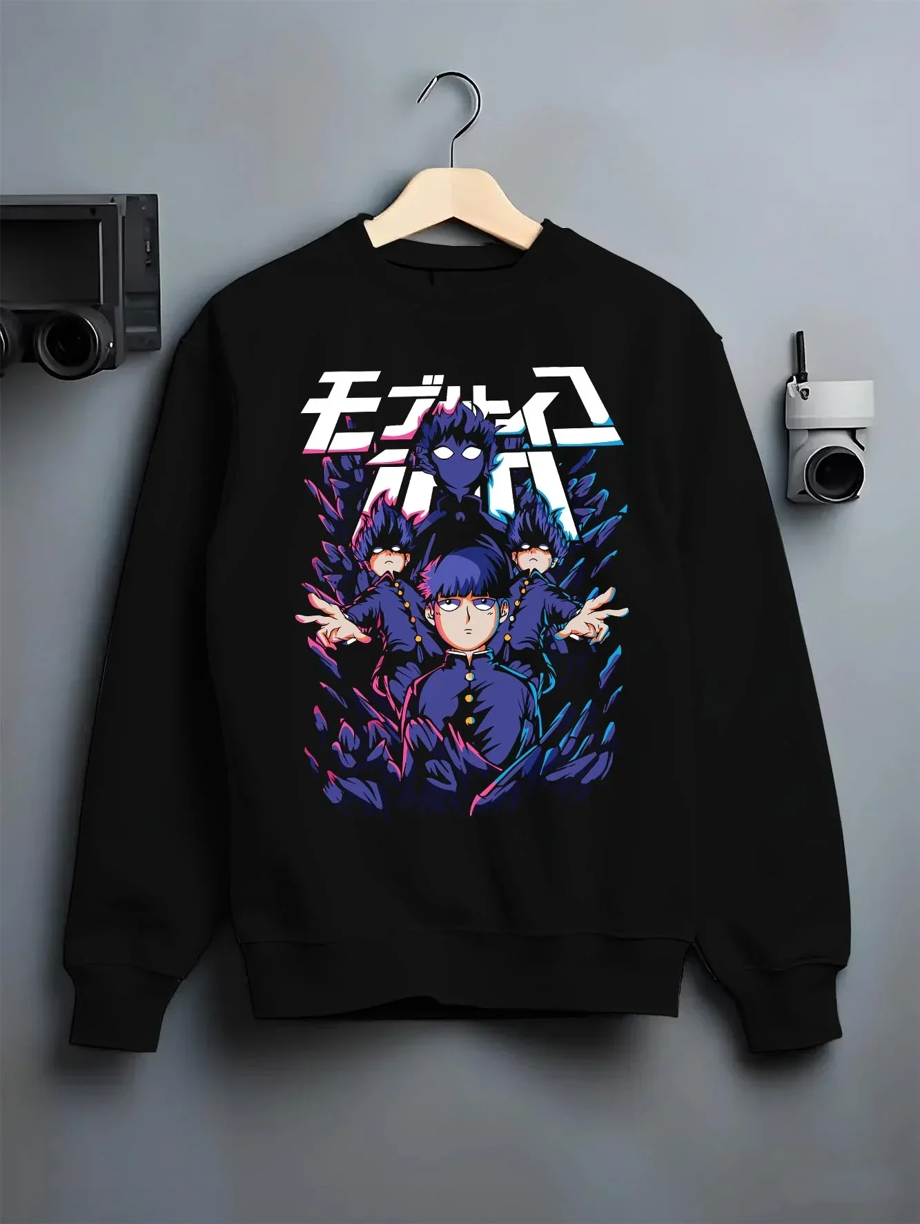 Mob Psycho 100 Hoodie Blue Spirit Energy Jumper - Image 6