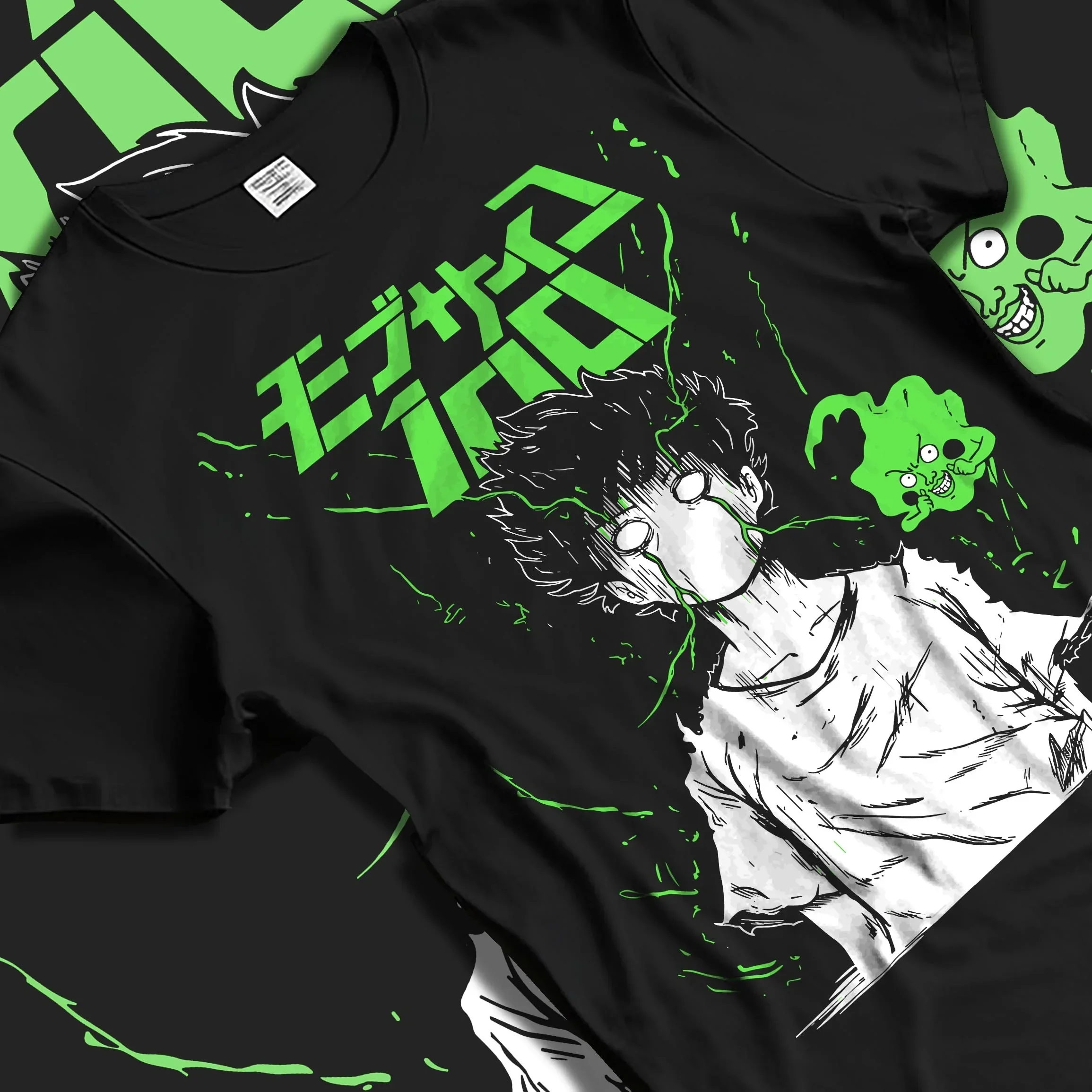 Mob Psycho 100 Hoodie Green Esper Spirit Jumper - Image 5