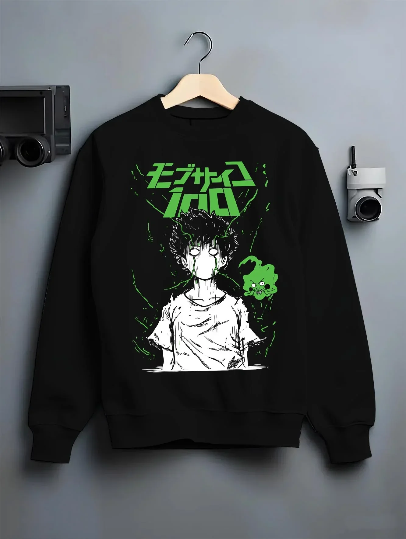 Mob Psycho 100 Hoodie Green Esper Spirit Jumper - Image 6