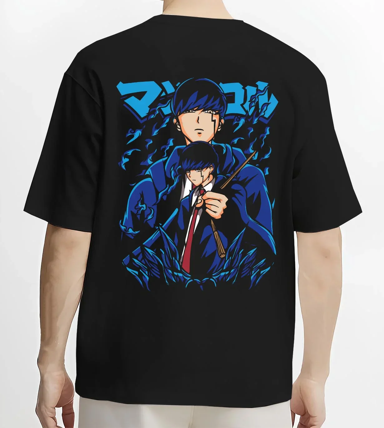 Mob Psycho Hoodie Mob Psycho 100 Blue Energy - Image 4