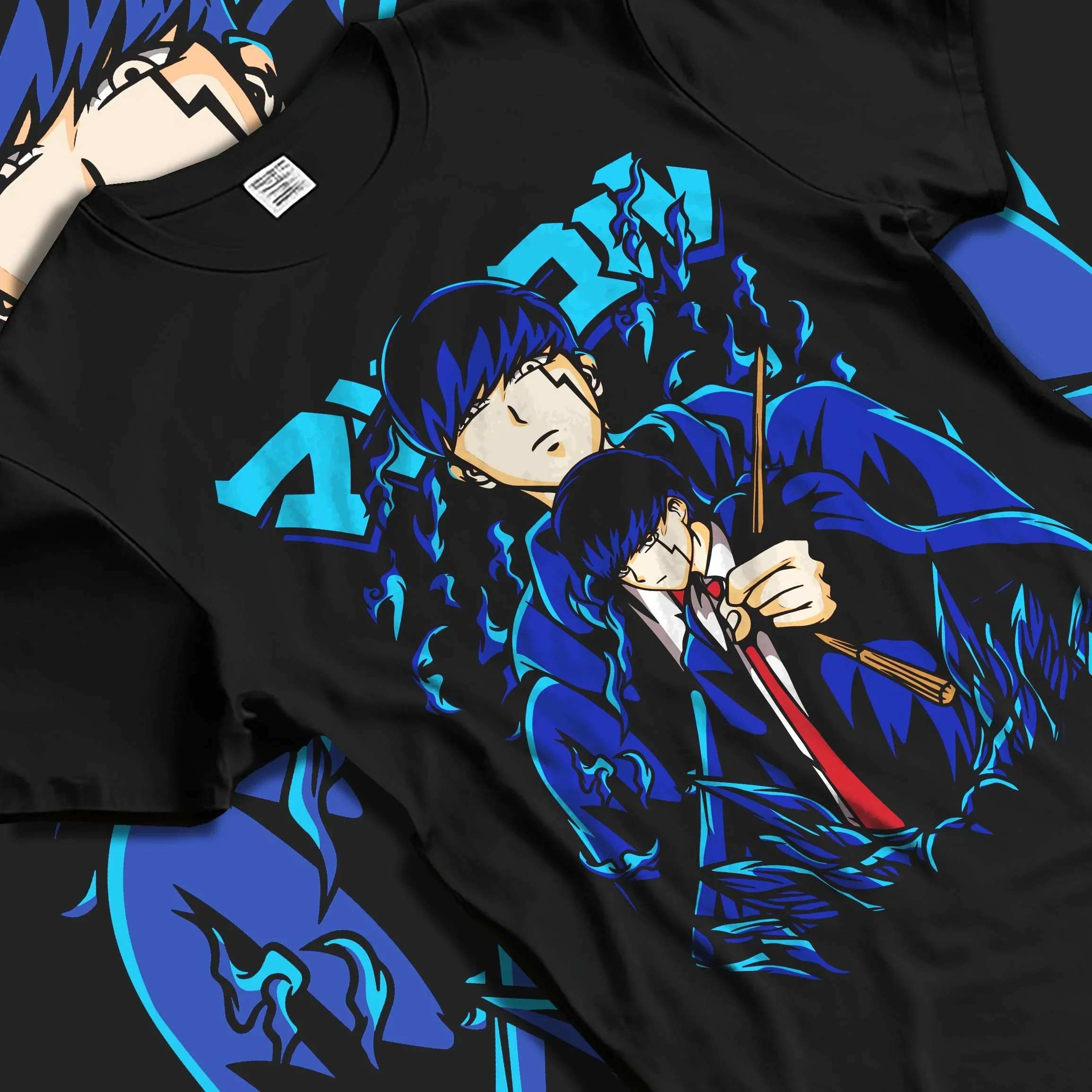 Mob Psycho Hoodie Mob Psycho 100 Blue Energy - Image 5