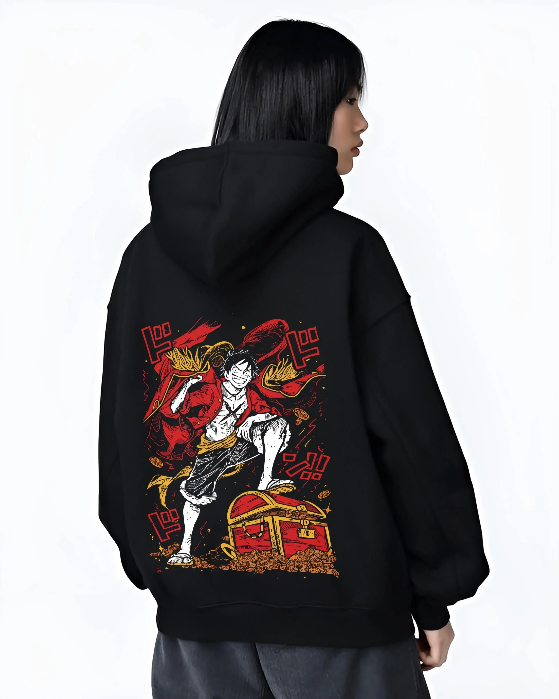 Monkey D. Luffy Hoodie One Piece Pirate King - Image 3