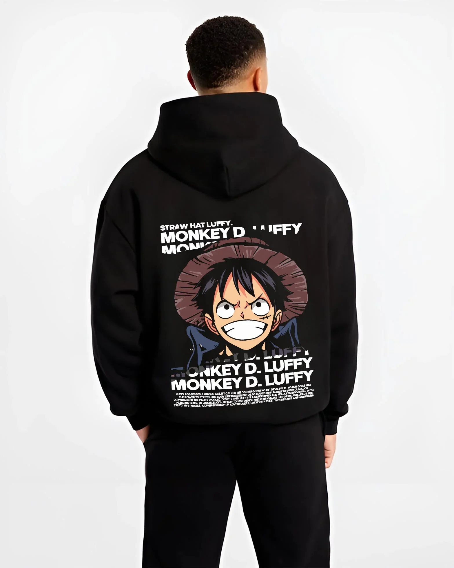 Monkey D Luffy Hoodie One Piece Pirate King - Image 2