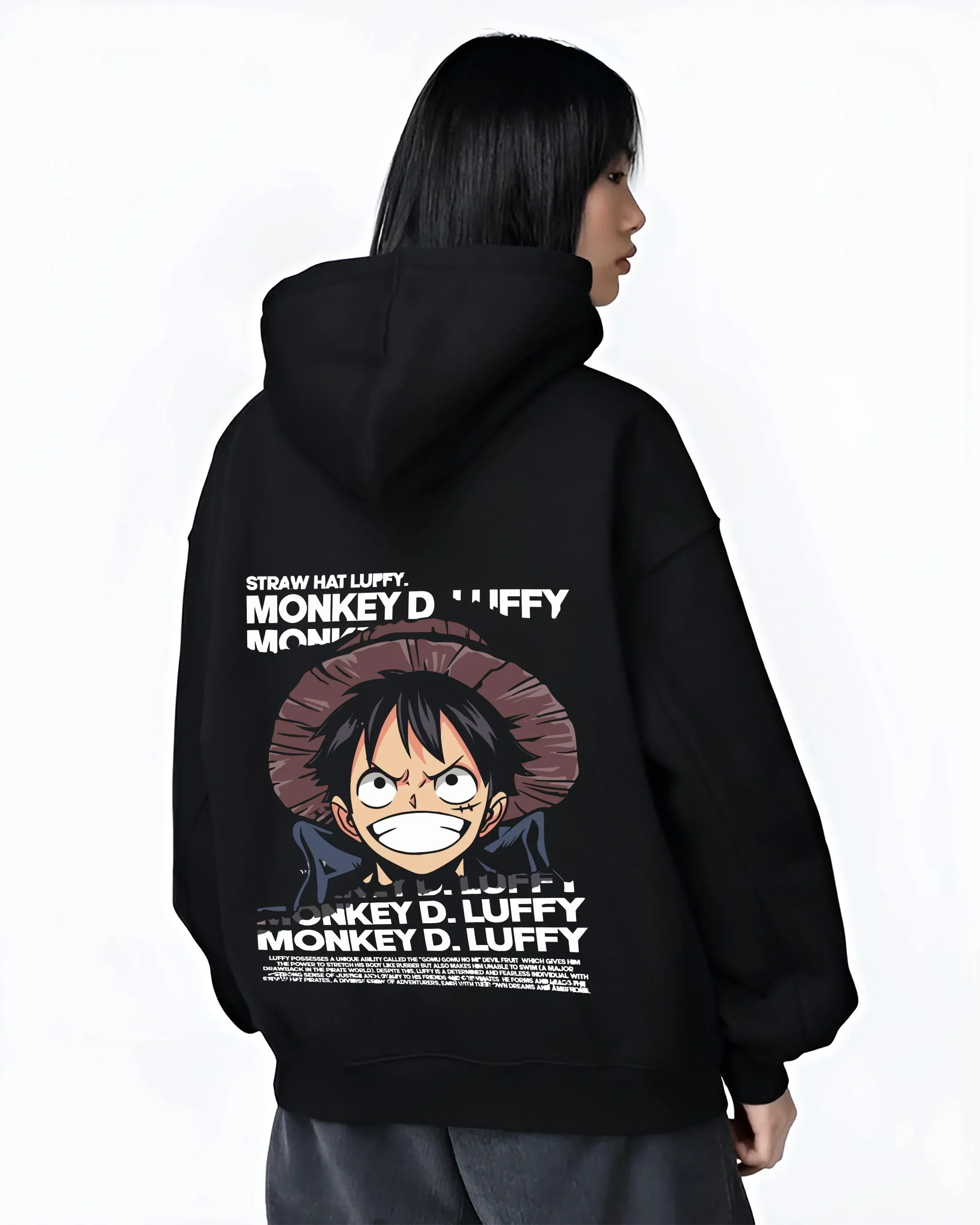 Monkey D Luffy Hoodie One Piece Pirate King - Image 3