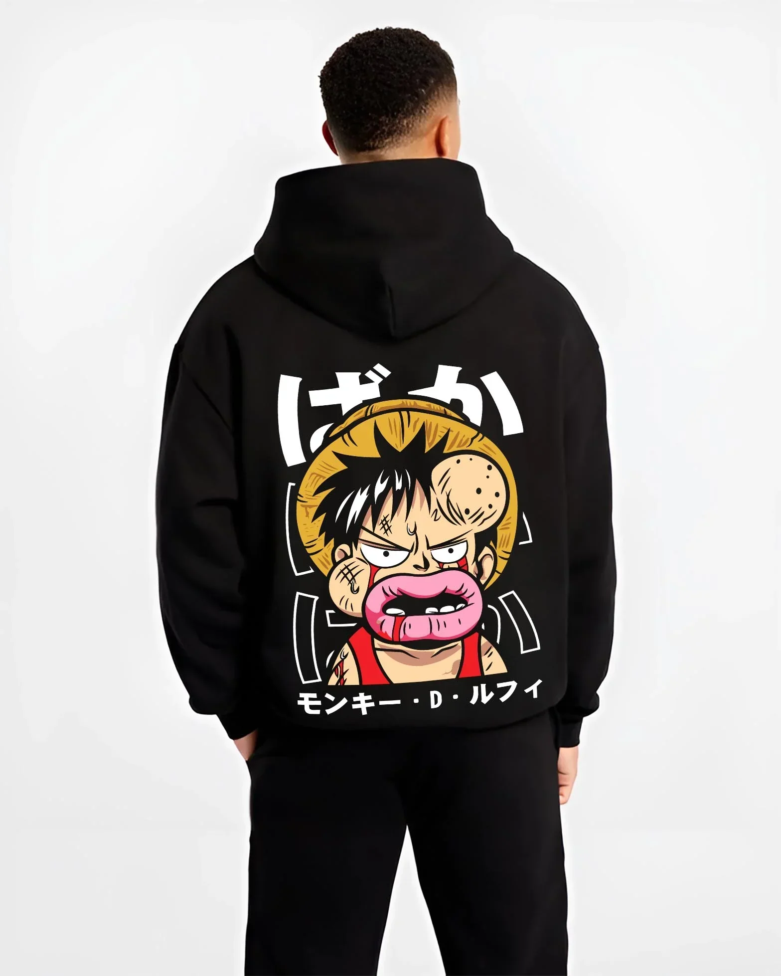 Monkey D Luffy Hoodie One Piece Funny Face - Image 2