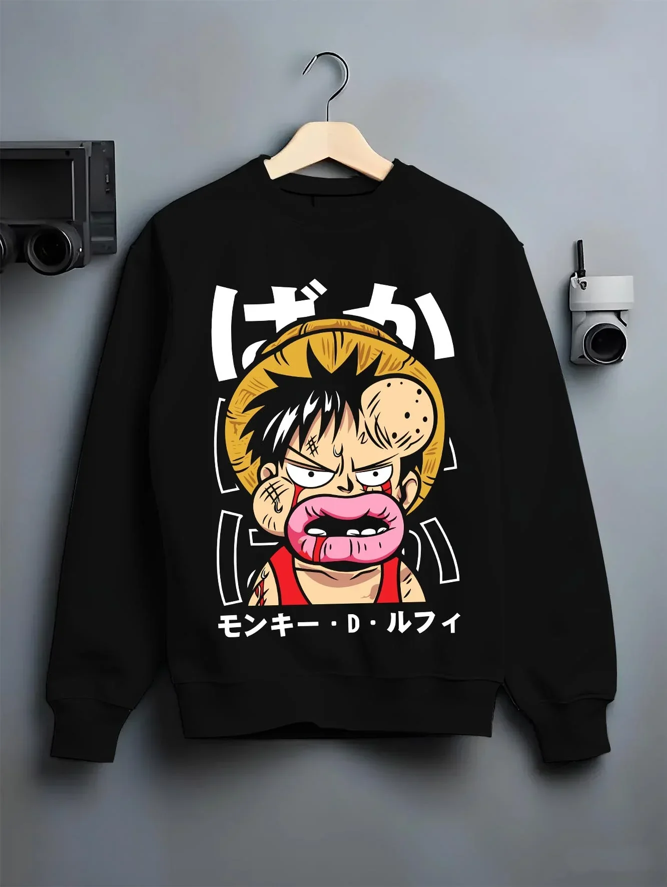 Monkey D Luffy Hoodie One Piece Funny Face - Image 6