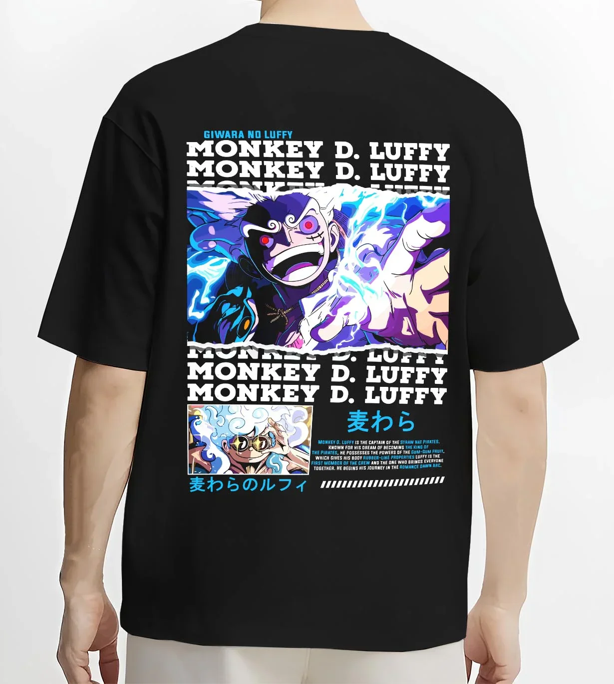 Monkey D Luffy Hoodie One Piece Gum Gum Gear - Image 4