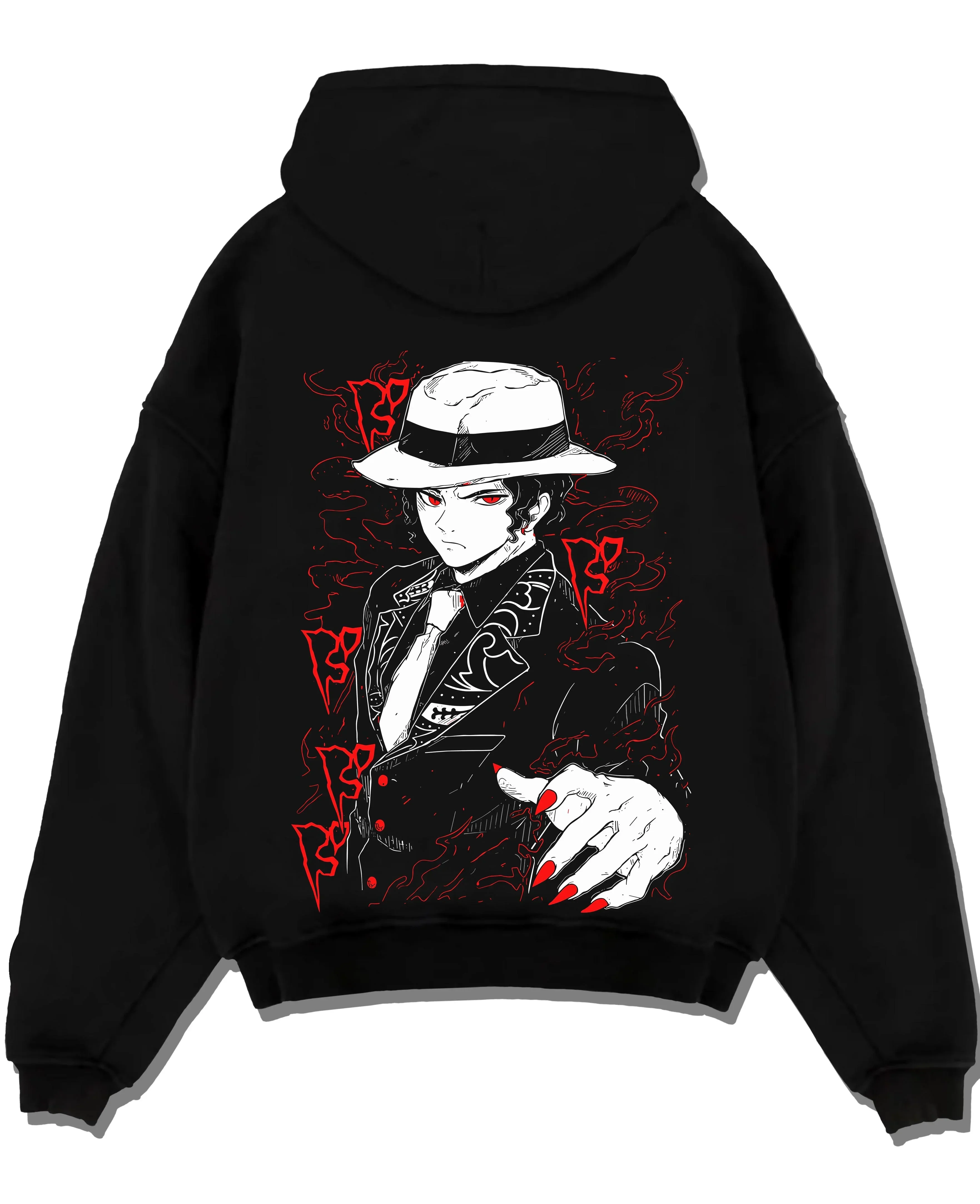 Muzan Kibutsuji Kimetsu no Yaiba Hoodie Dark Suit