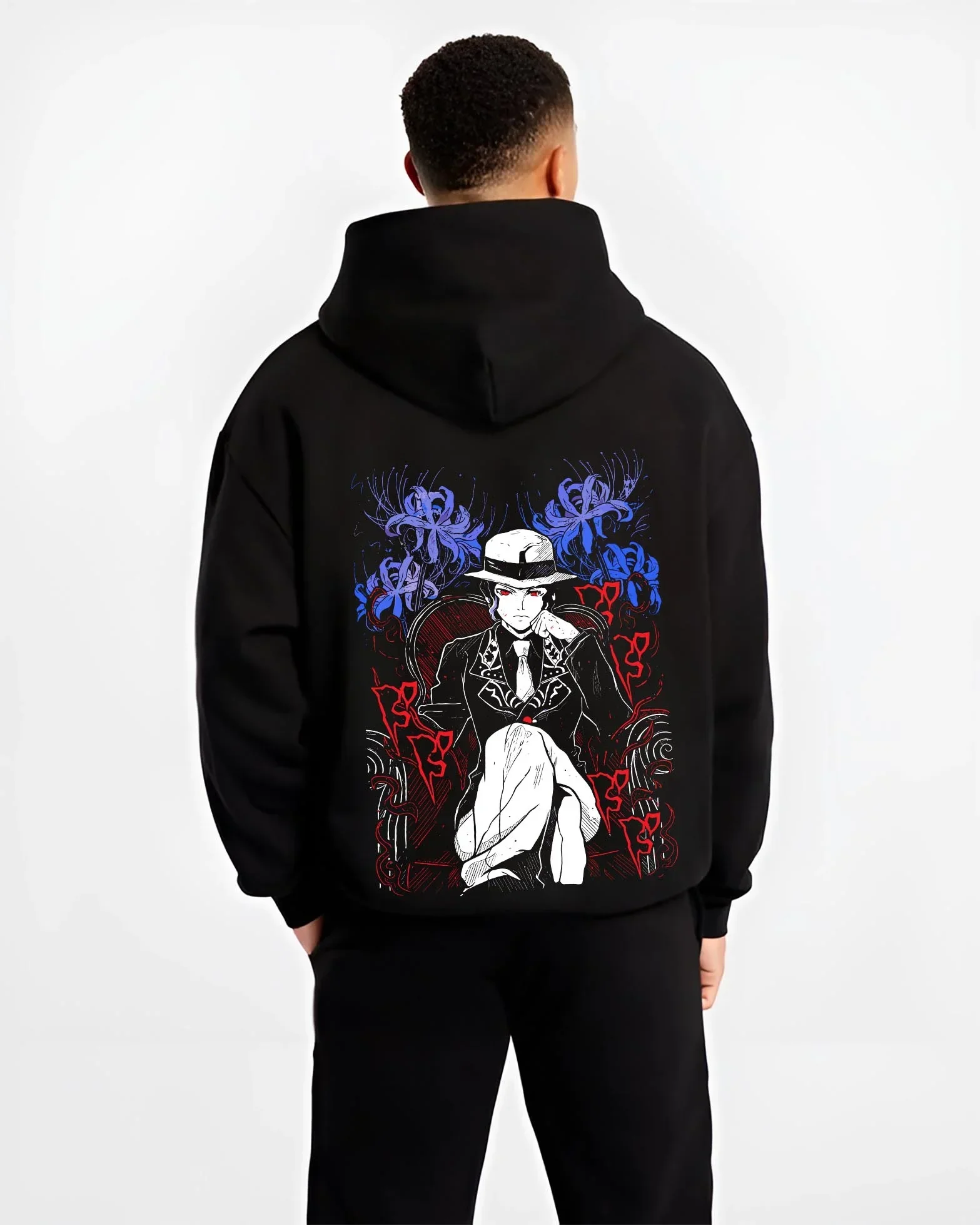 Muzan Kibutsuji Demon Slayer Hoodie King Icon - Image 2