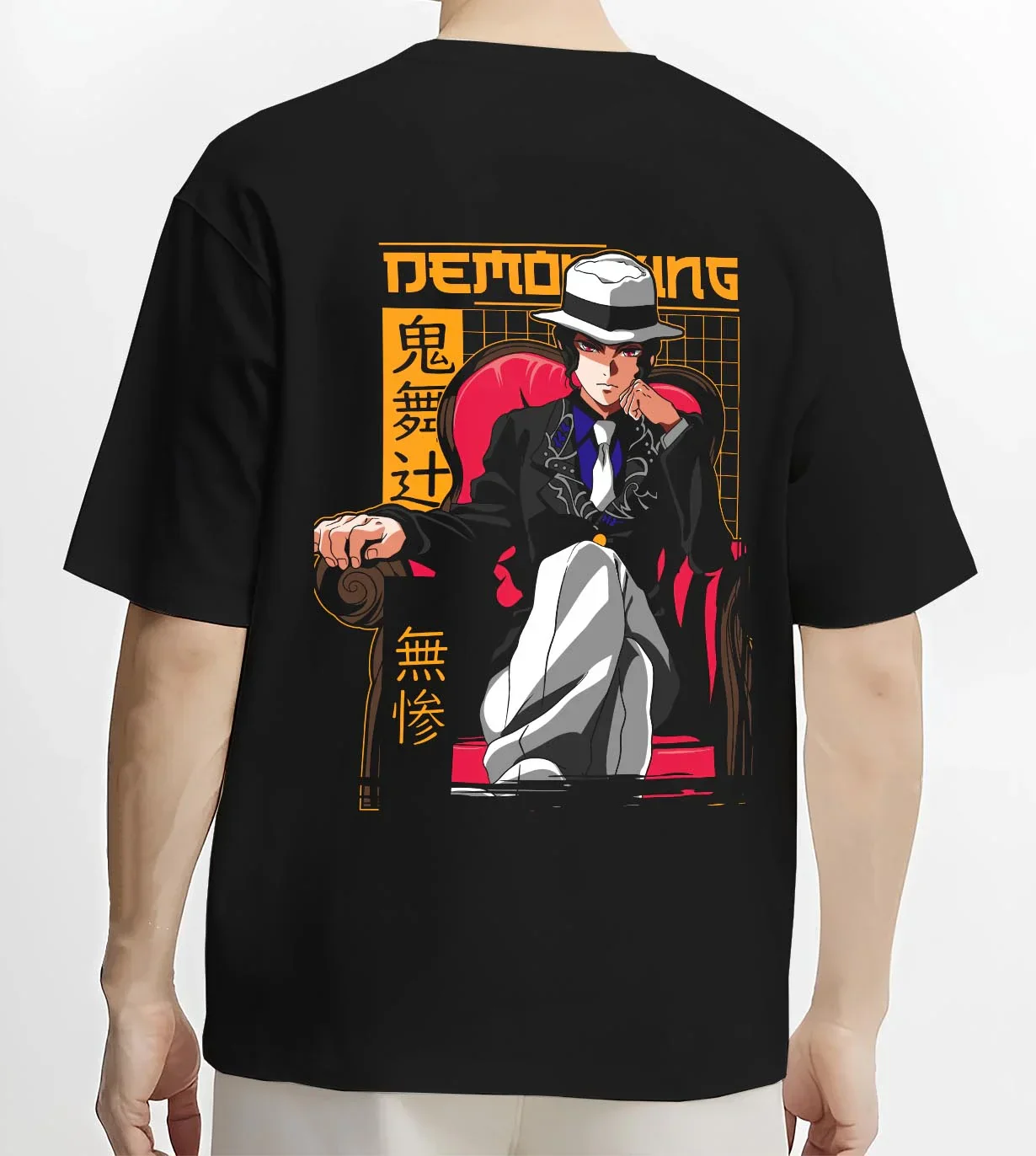 Muzan Kibutsuji Demon Slayer Hoodie Portrait - Image 4